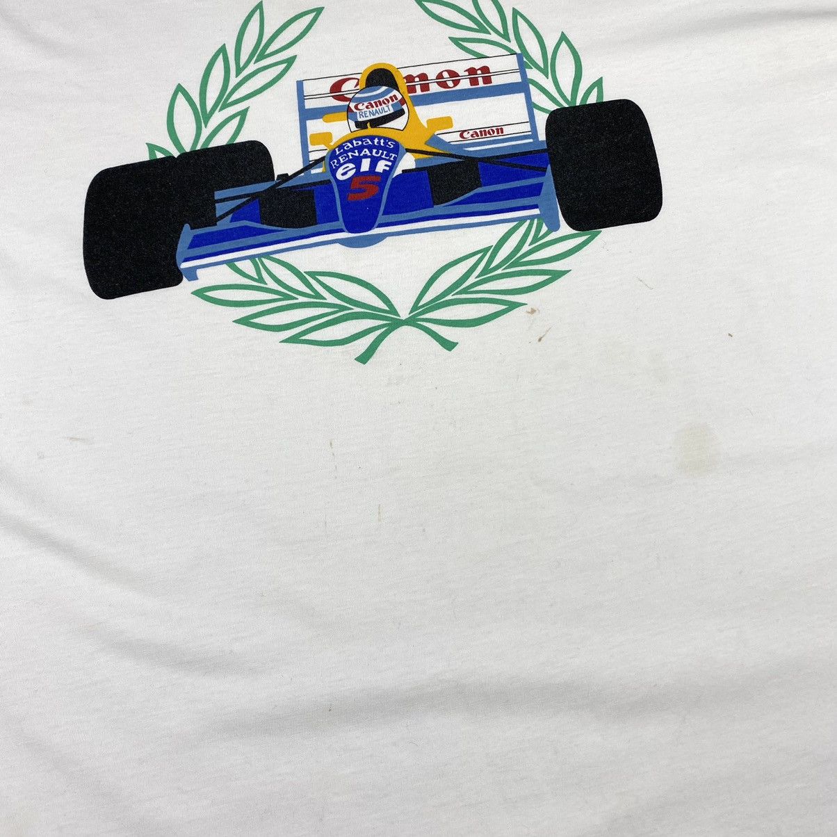 Canon × Vintage 80-90’s Rare Vintage Canon Formula Uno Racing T Shirt Size US XL / EU 56 / 4 - 4 Thumbnail