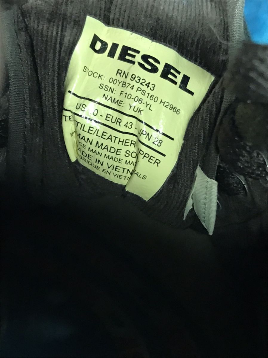 Diesel Vintage DIESEL HiGH TOP Sneakers Size US 10 / EU 43 - 18 Thumbnail