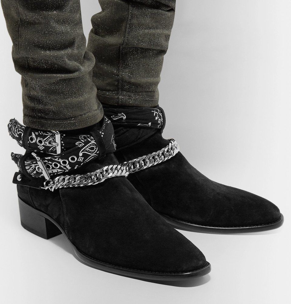 Amiri bandana buckle boots hot sale