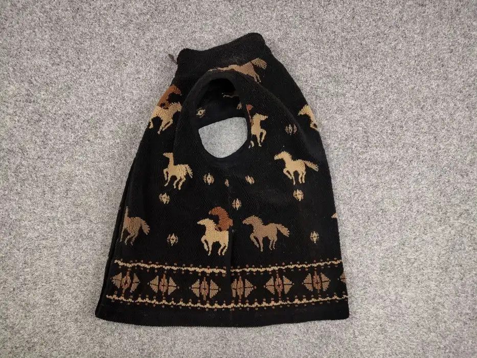 Other Vintage 90's All dark Print Zip Fleece Vest Jacket Size US M / EU 48-50 / 2 - 4 Thumbnail