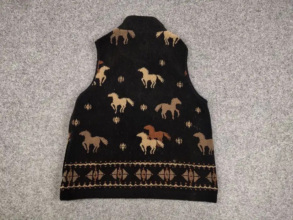 Other Vintage 90's All dark Print Zip Fleece Vest Jacket Size US M / EU 48-50 / 2 - 5 Thumbnail