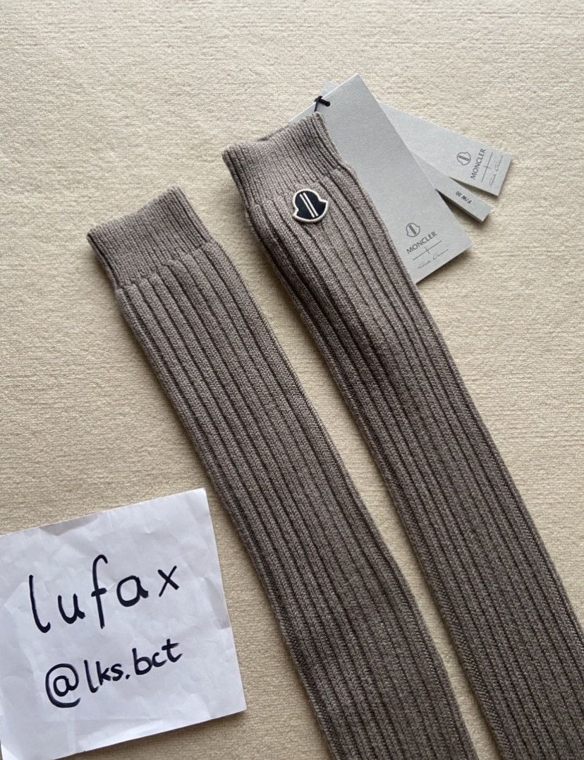 Moncler × Rick Owens FW20 Thigh High Stocking Socks dust OneSize Men‘s Size ONE SIZE - 3 Thumbnail