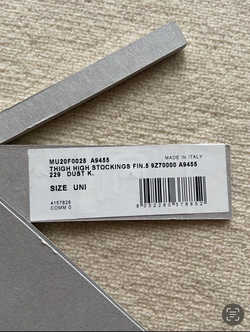 Moncler × Rick Owens FW20 Thigh High Stocking Socks dust OneSize Men‘s Size ONE SIZE - 4 Thumbnail