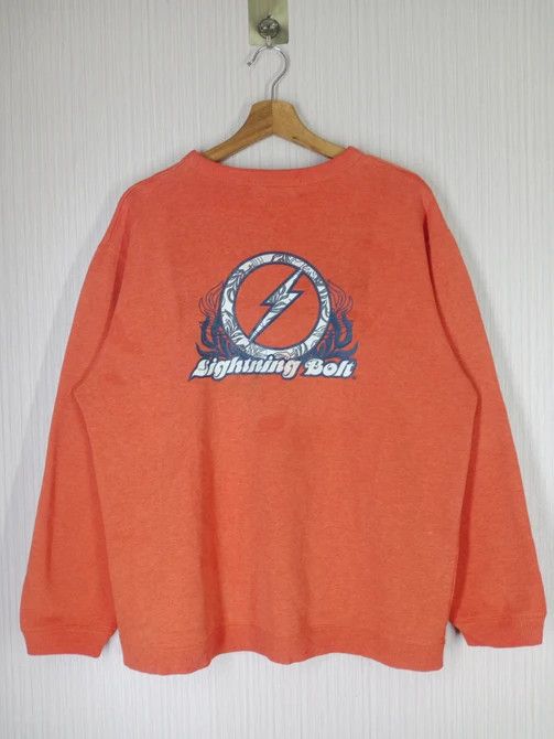 VINTAGE LIGHTNING BOLT BIG LOGO CREWNECK SWEATSHIRT