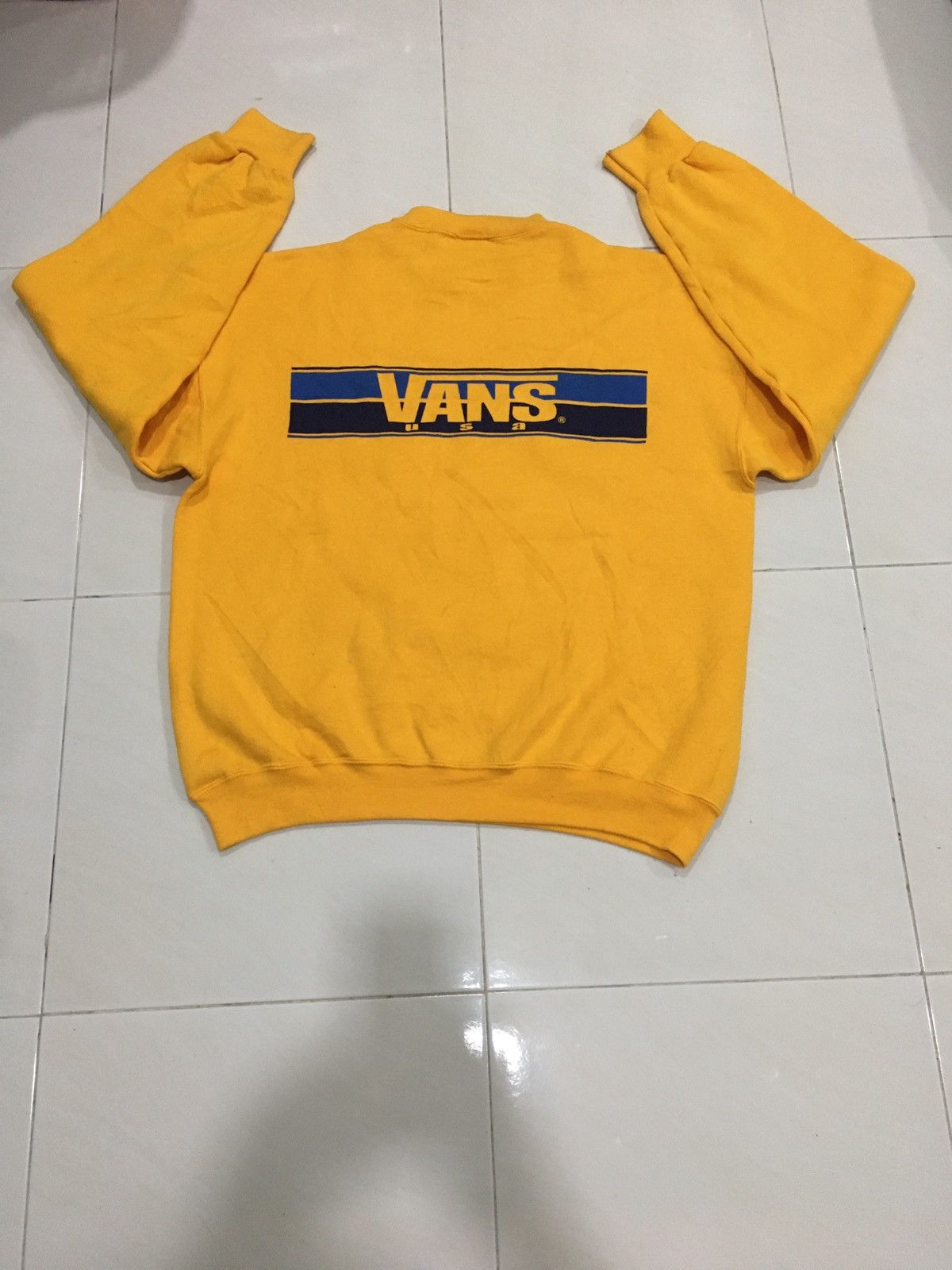 Vans Vtg Vans Sweatshirt Big Spell Size US L / EU 52-54 / 3 - 3 Thumbnail
