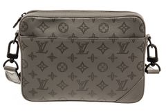 Real Leather Louis Vuitton Duo Bag Grey Color From Suplook (Best