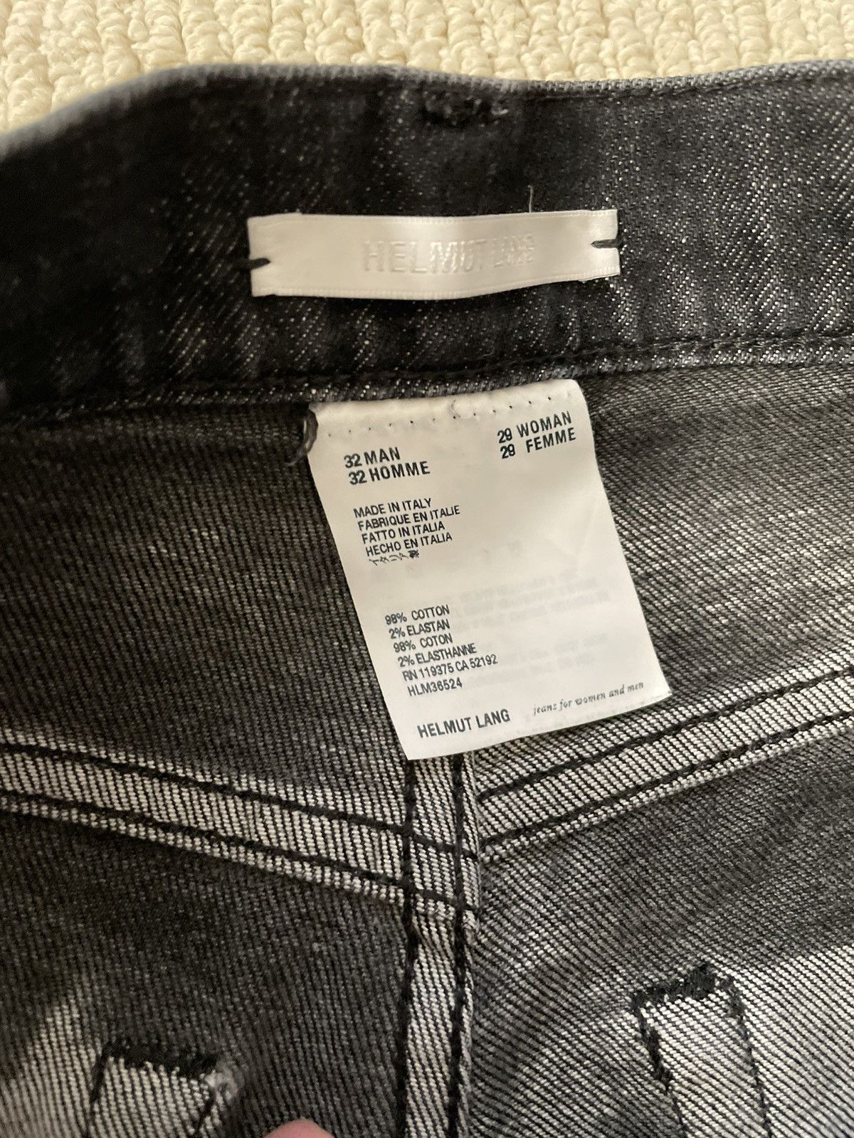 Helmut Lang Helmut Lang Black Denim Pants Size US 32 / EU 48 - 4 Thumbnail