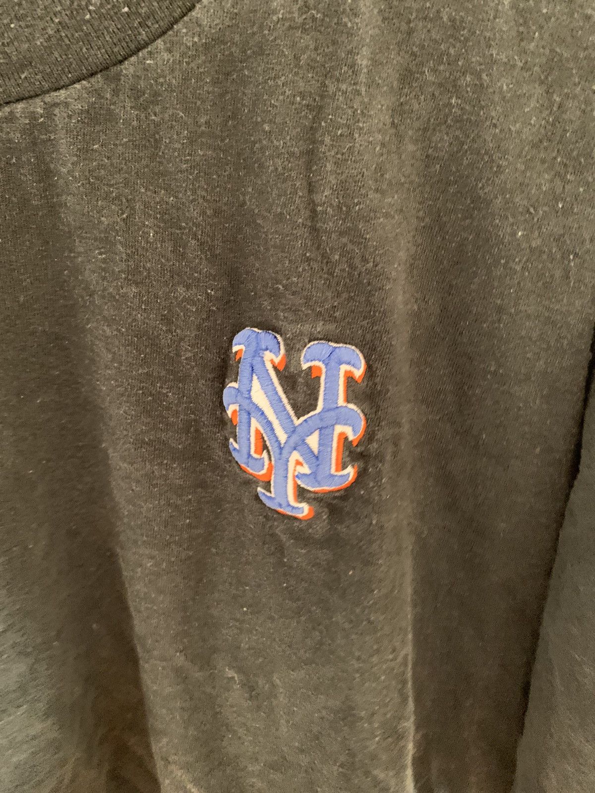 Lee × MLB × Vintage Mets Black Tee Embroidered Lee MLB New York Size US XL / EU 56 / 4 - 2 Thumbnail