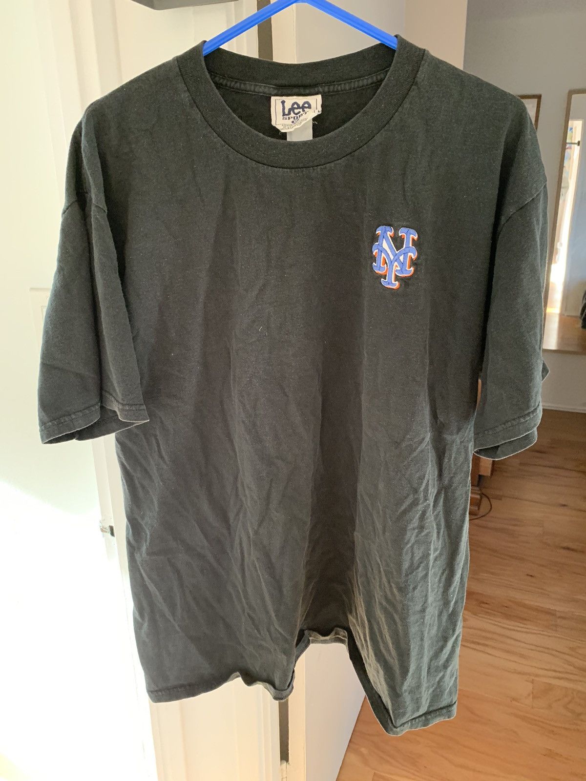 Lee × MLB × Vintage Mets Black Tee Embroidered Lee MLB New York Size US XL / EU 56 / 4 - 1 Thumbnail