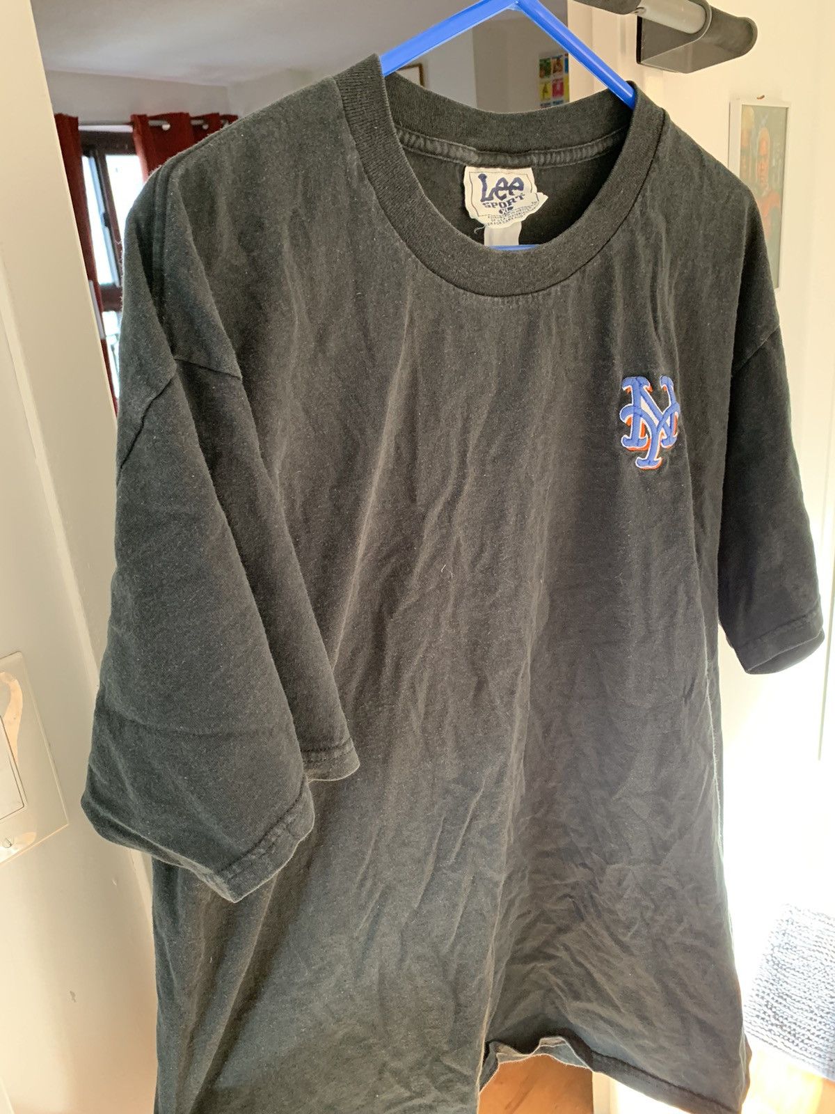 Lee × MLB × Vintage Mets Black Tee Embroidered Lee MLB New York Size US XL / EU 56 / 4 - 3 Thumbnail