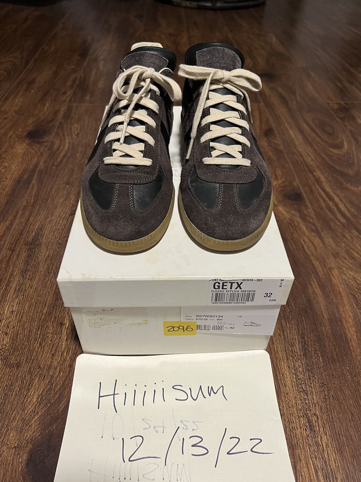 Maison Margiela Replica German Army Trainer Black/Brown 42 | Grailed