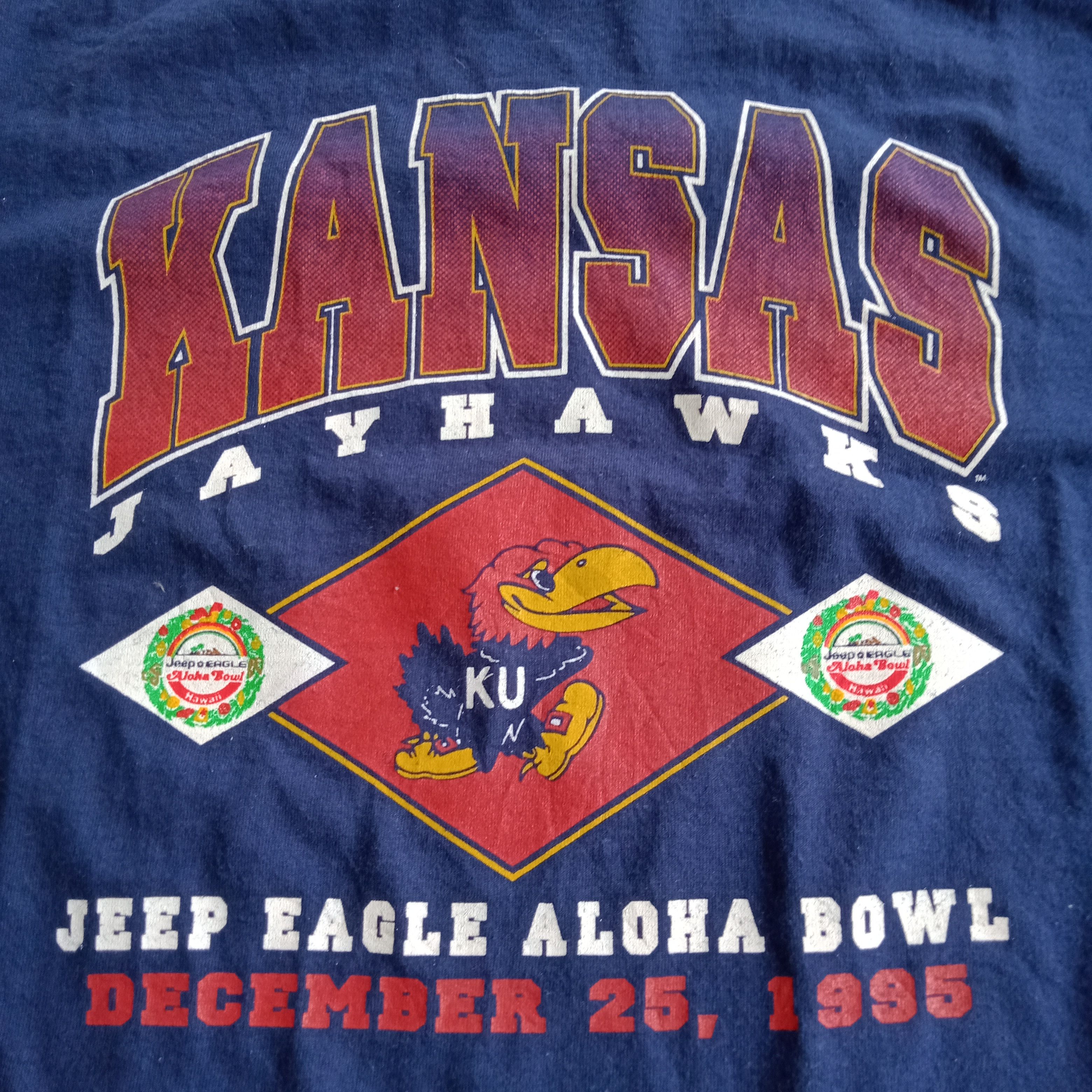 NBA × Vintage Vintage Jay Hawks Kansas Size US XL / EU 56 / 4 - 4 Thumbnail