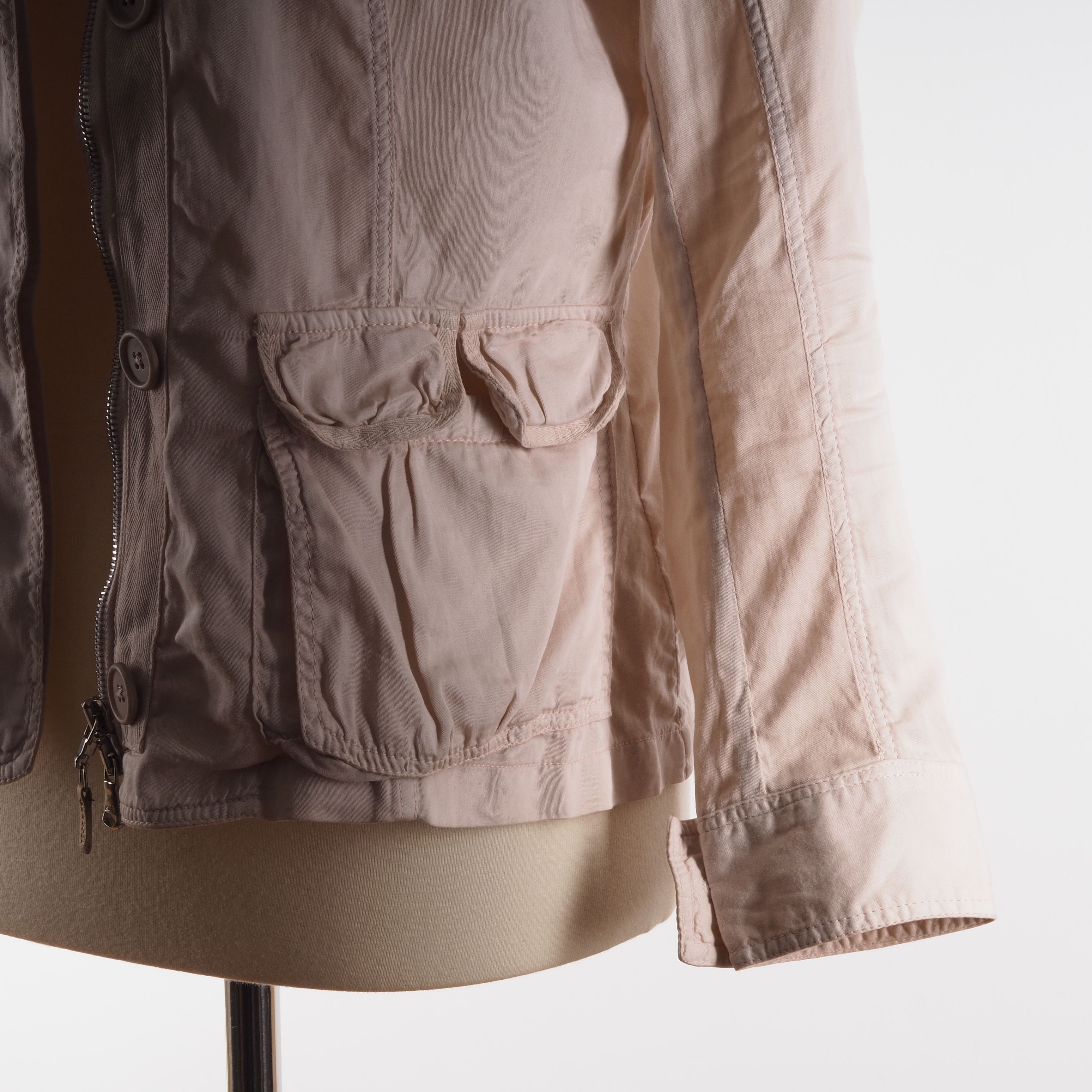 Brunello Cucinelli Brunello Cucinelli Beige Lightweight Utility Jacket Size S / US 4 / IT 40 - 5 Thumbnail