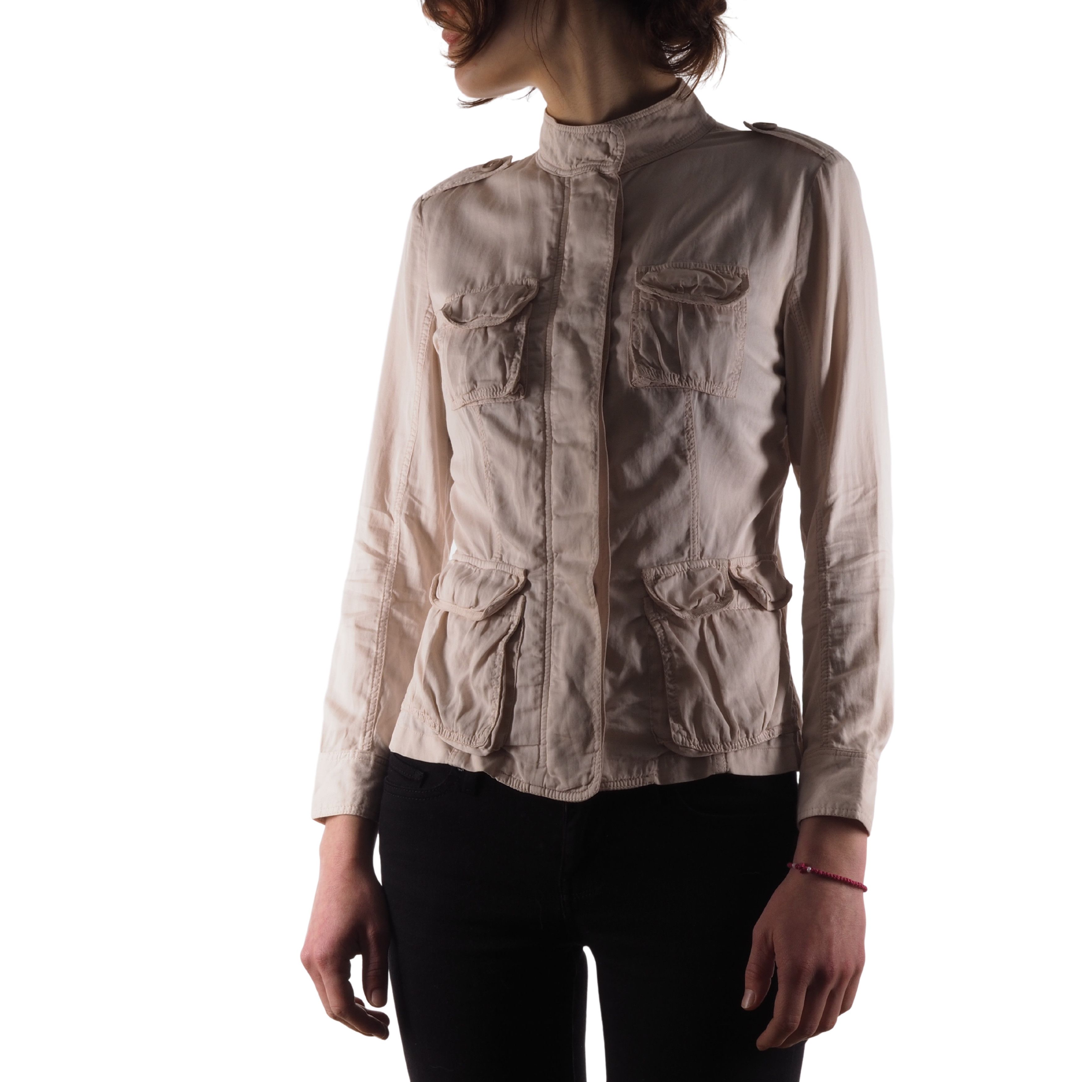 Brunello Cucinelli Brunello Cucinelli Beige Lightweight Utility Jacket Size S / US 4 / IT 40 - 1 Thumbnail