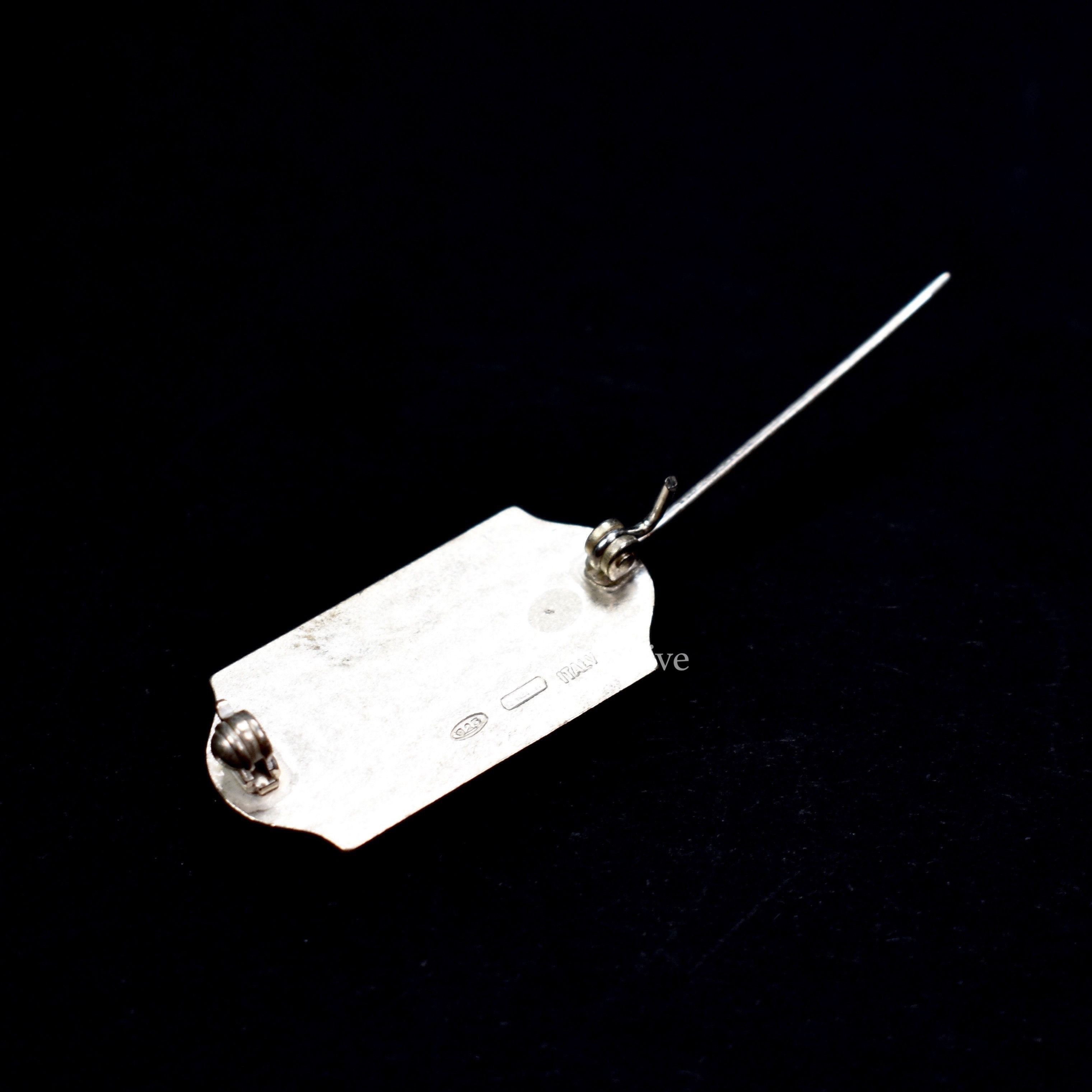 Maison Margiela Silver Price Tag Logo Pin NWT Size ONE SIZE - 7 Thumbnail