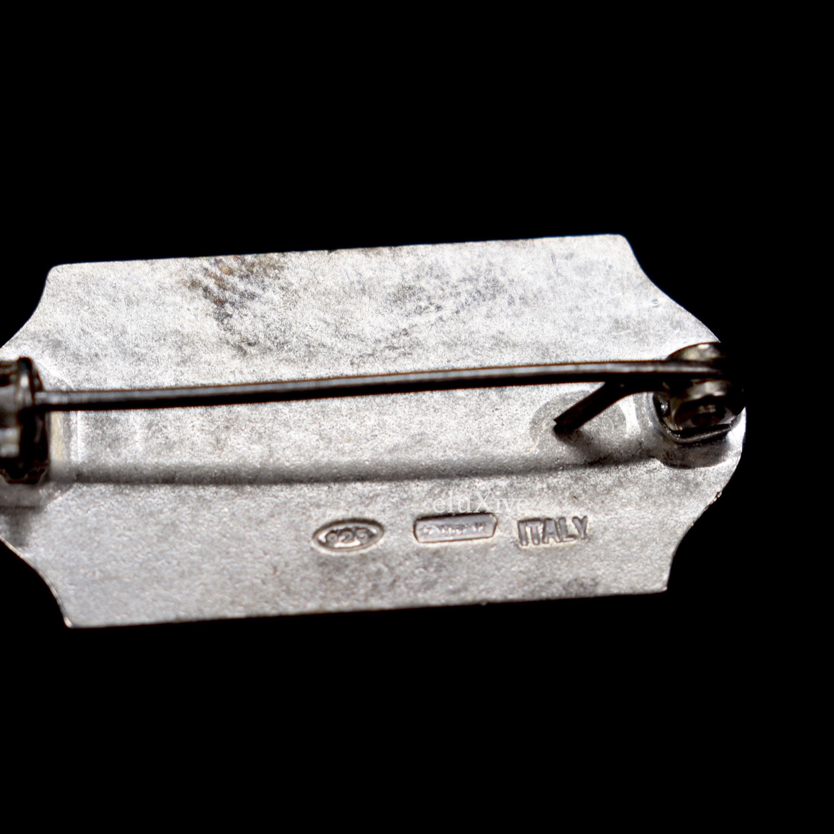 Maison Margiela Silver Price Tag Logo Pin NWT Size ONE SIZE - 6 Thumbnail