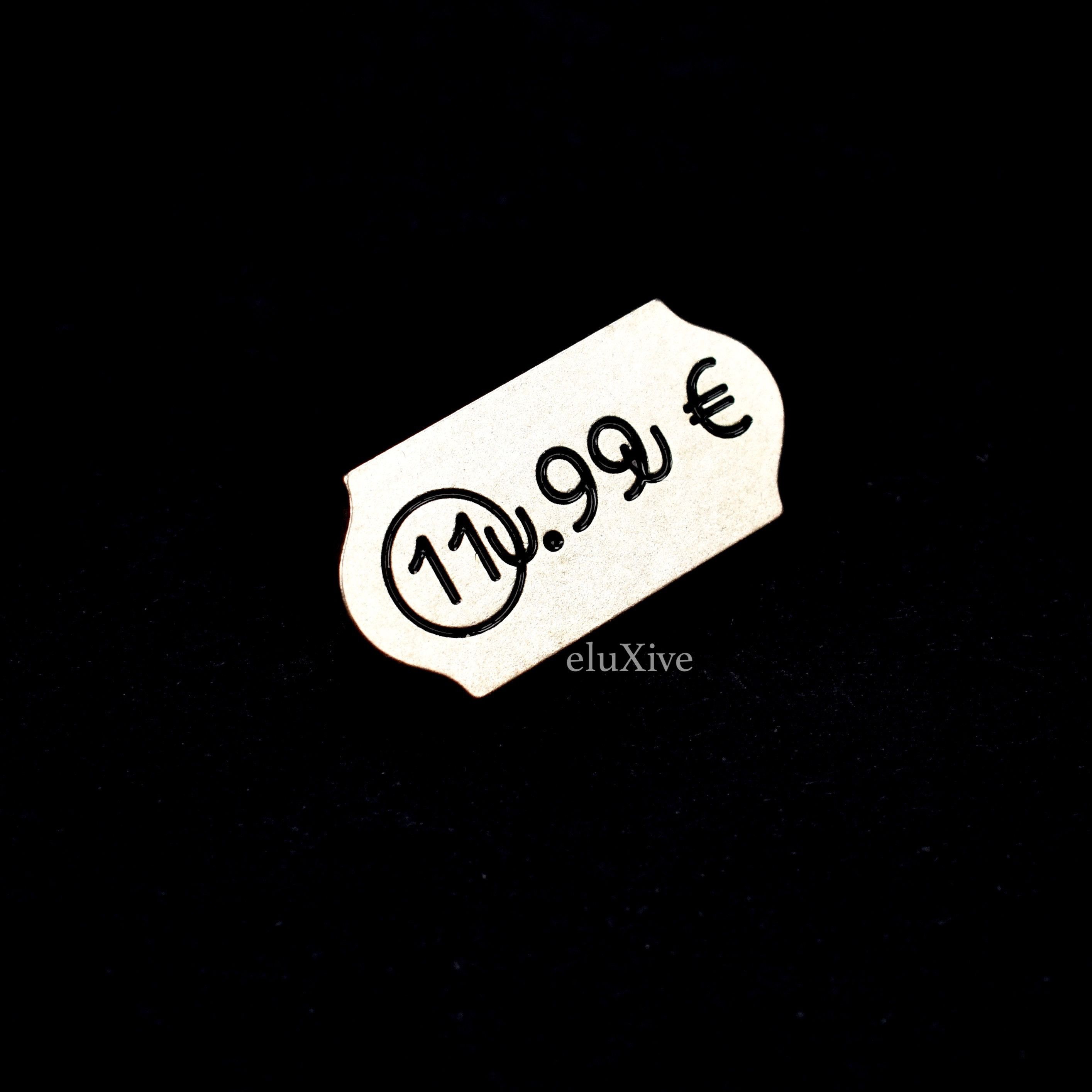 Maison Margiela Silver Price Tag Logo Pin NWT Size ONE SIZE - 3 Thumbnail