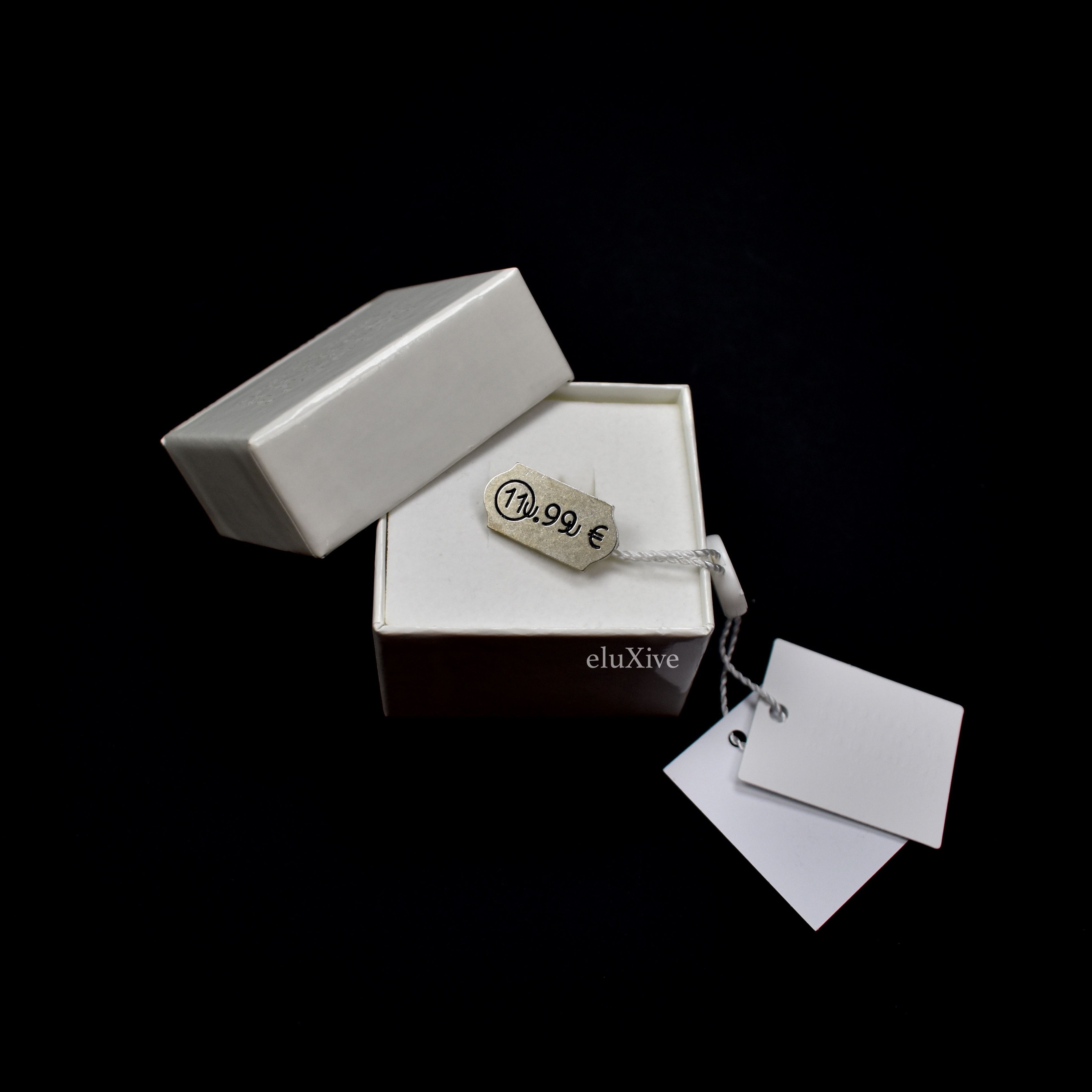 Maison Margiela Silver Price Tag Logo Pin NWT Size ONE SIZE - 2 Thumbnail