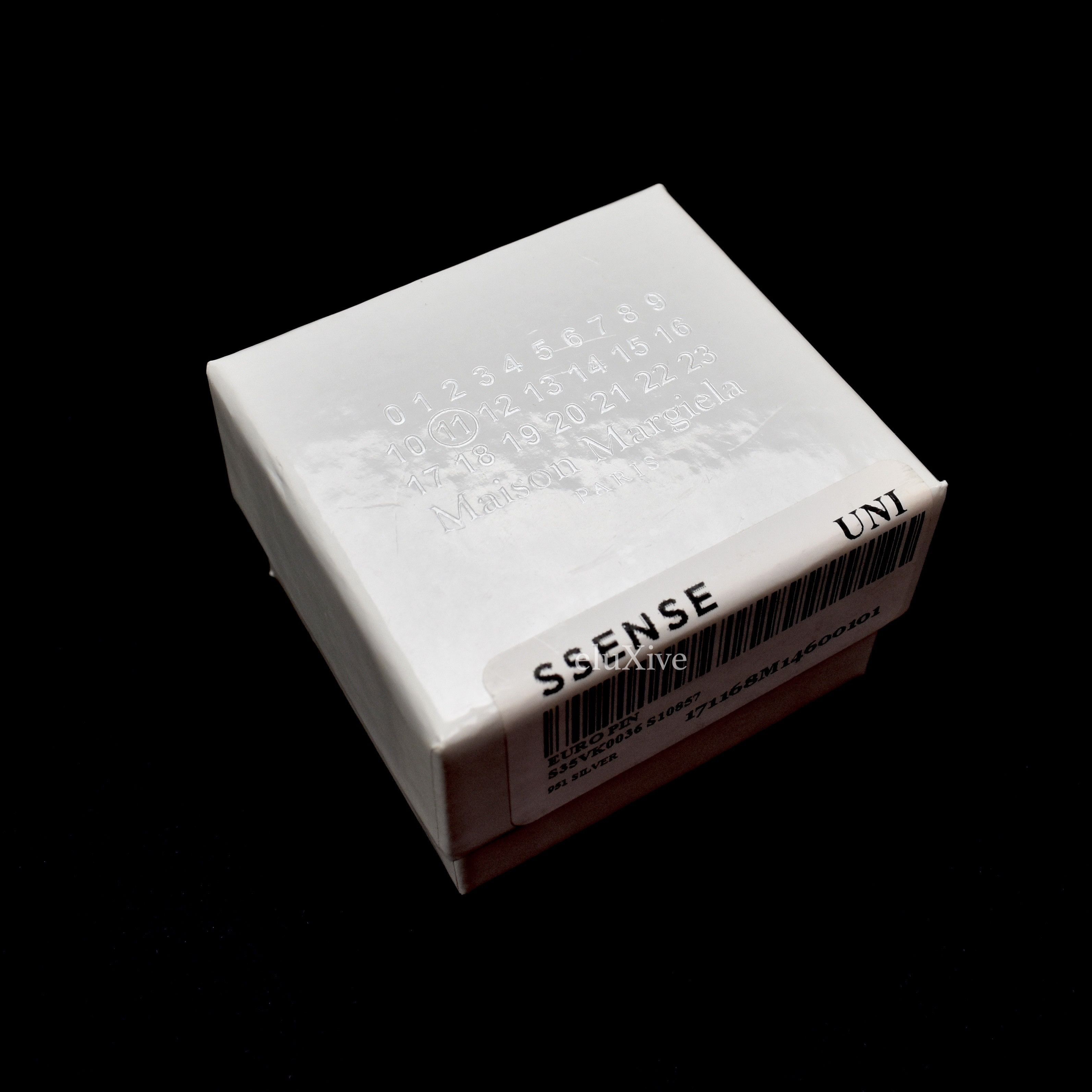Maison Margiela Silver Price Tag Logo Pin NWT Size ONE SIZE - 10 Thumbnail