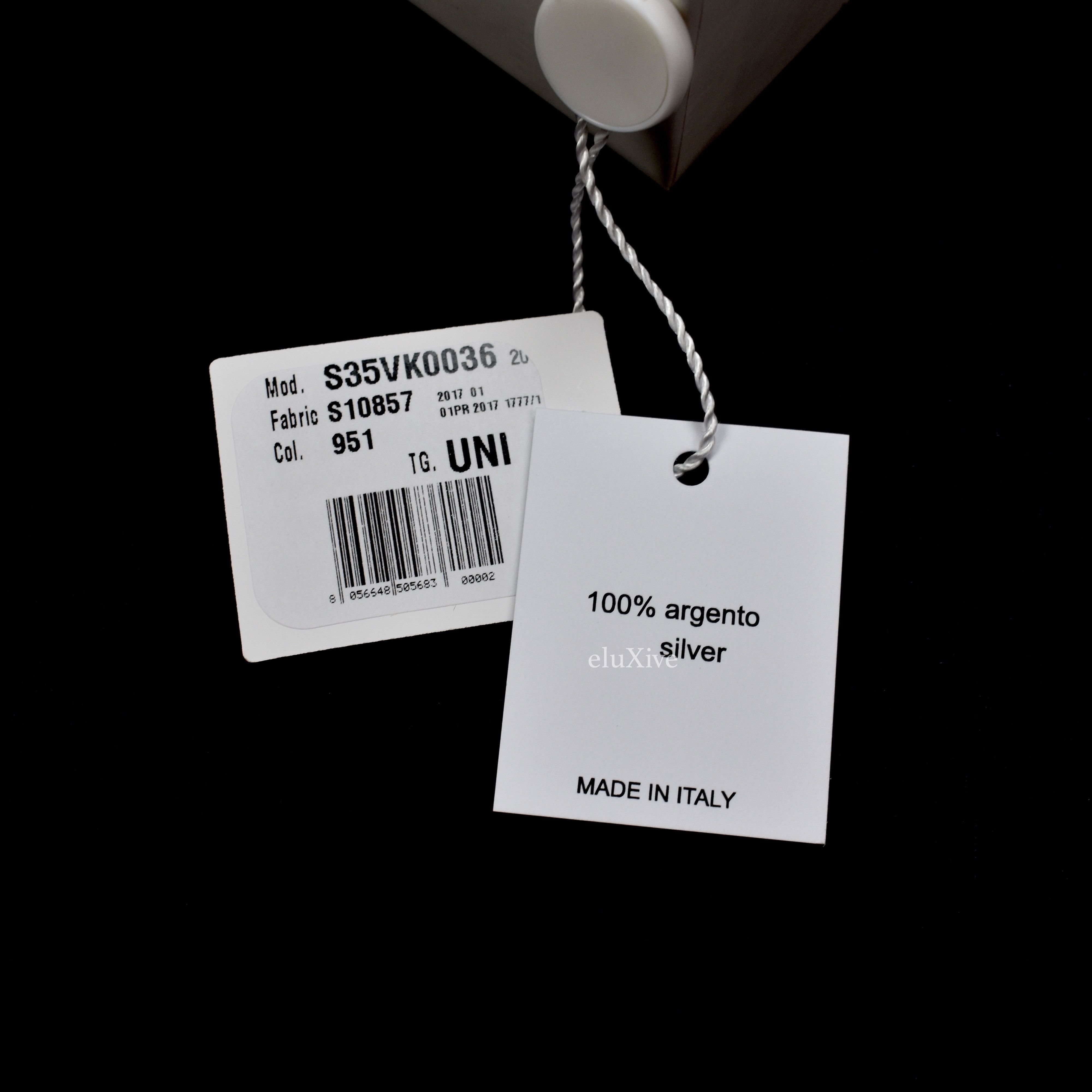 Maison Margiela Silver Price Tag Logo Pin NWT Size ONE SIZE - 9 Thumbnail