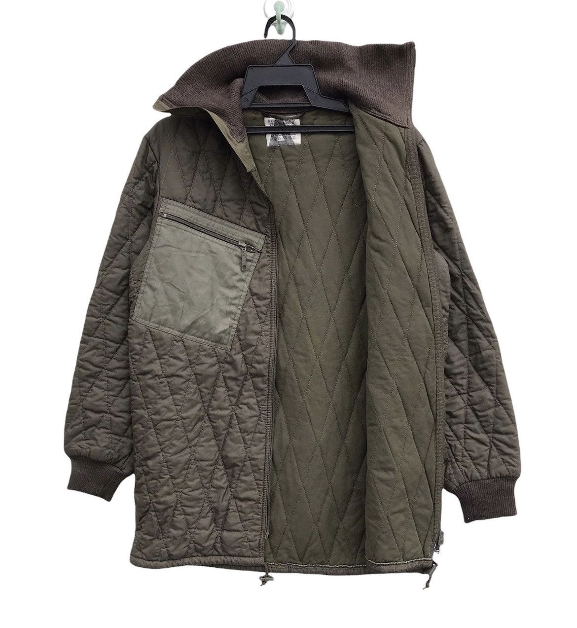 Vintage 70s Military Quilted Parka Liner