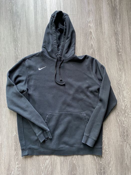 Nike logo on online right side of hoodie