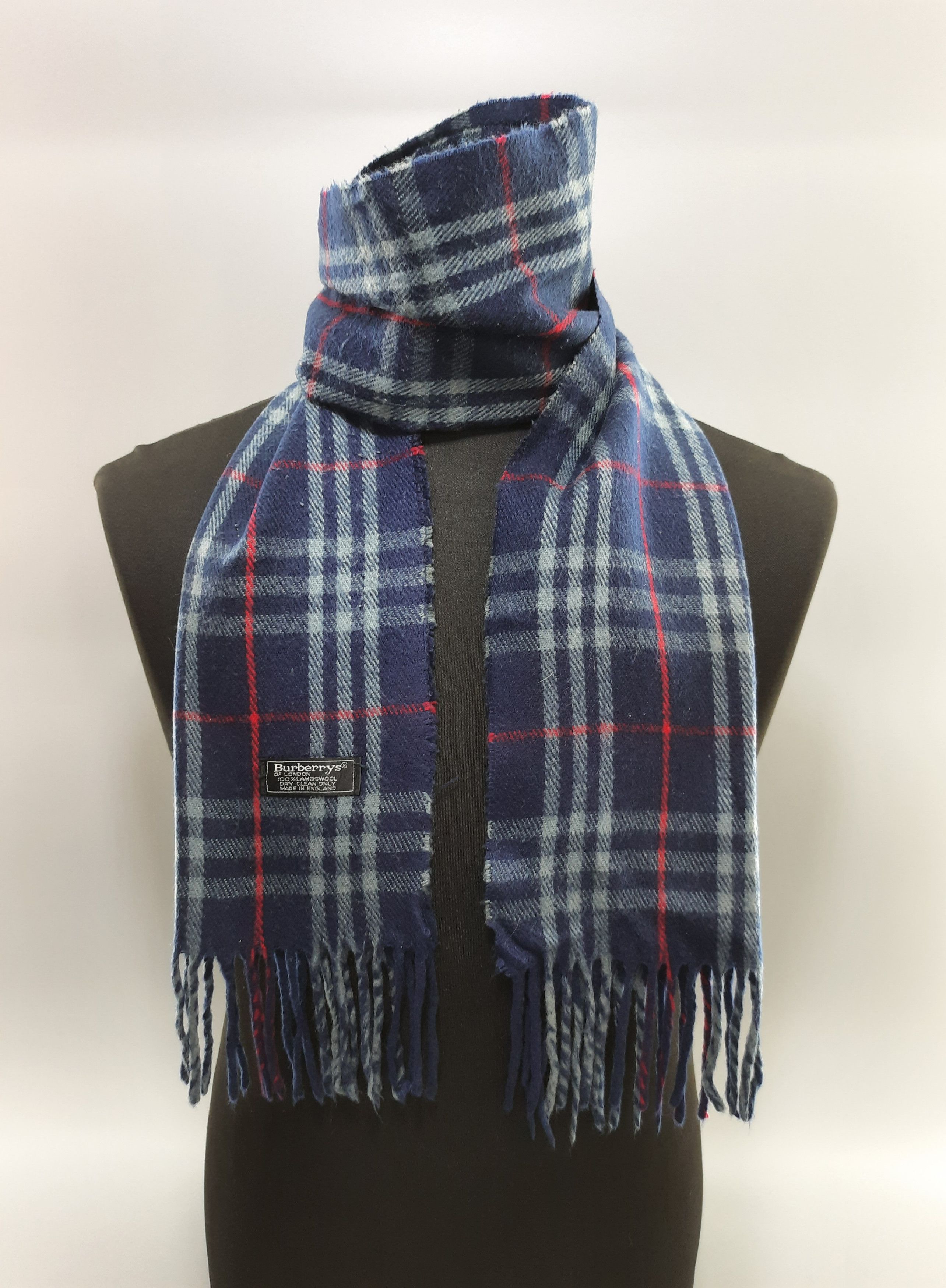 Burberrys Scarf Muffler Wool MFA121