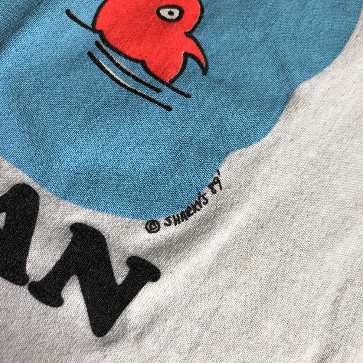 Vintage Vintage 1990s Mr Fisherman Cartoon Parody Graphic Logo Tee Size US XL / EU 56 / 4 - 5 Thumbnail