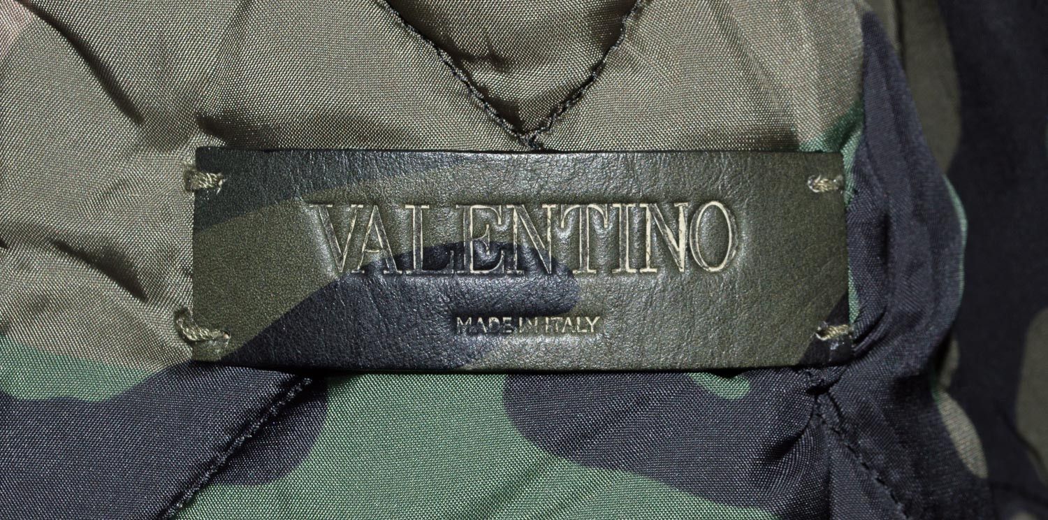 Valentino FW15 Runway Camouflage Calfskin Leather Jacket w/ Dove Size US M / EU 48-50 / 2 - 4 Thumbnail