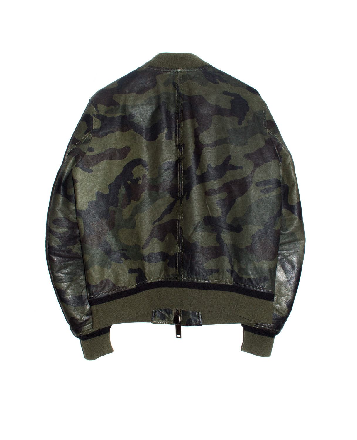 Valentino FW15 Runway Camouflage Calfskin Leather Jacket w/ Dove Size US M / EU 48-50 / 2 - 3 Thumbnail