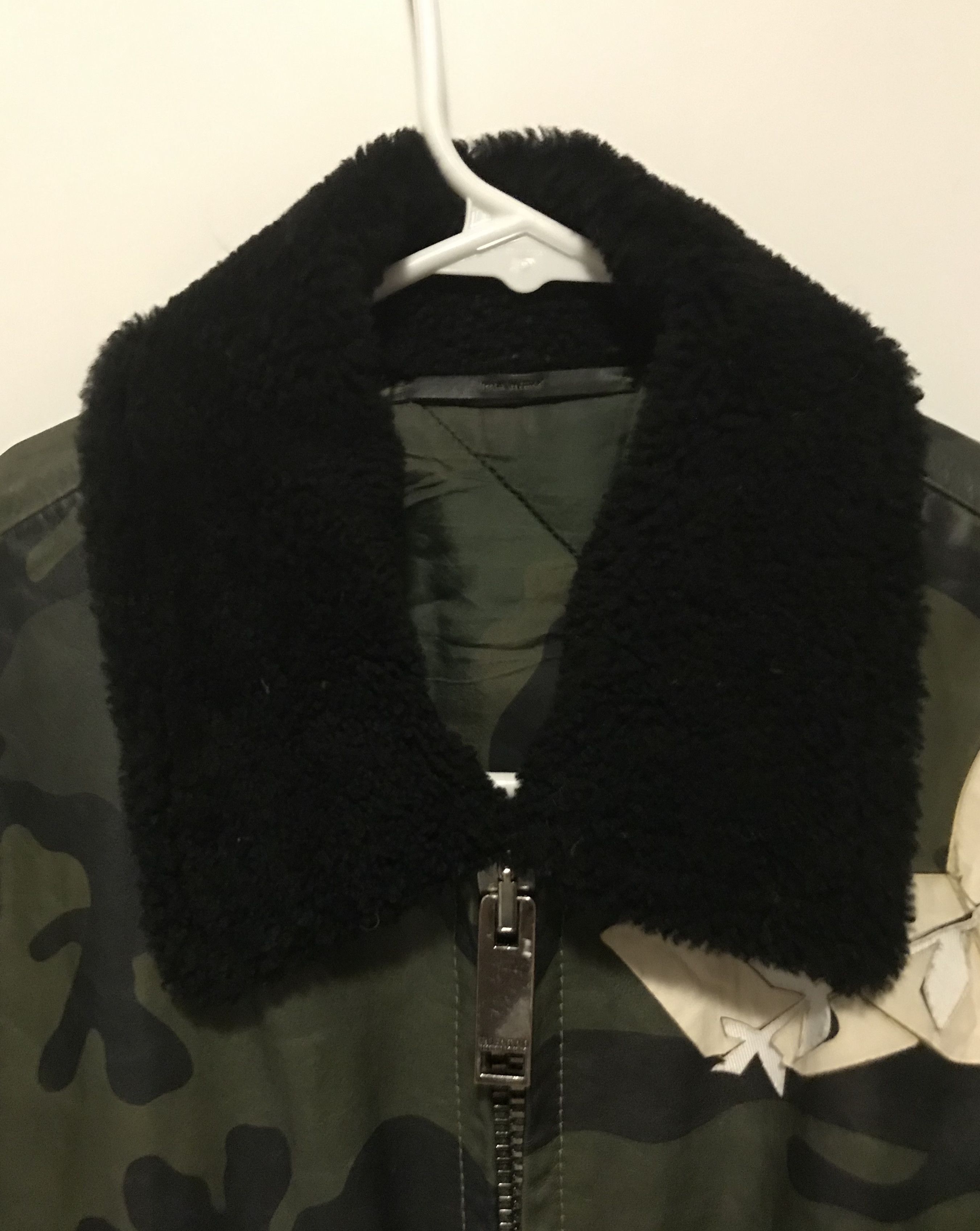 Valentino FW15 Runway Camouflage Calfskin Leather Jacket w/ Dove Size US M / EU 48-50 / 2 - 6 Thumbnail