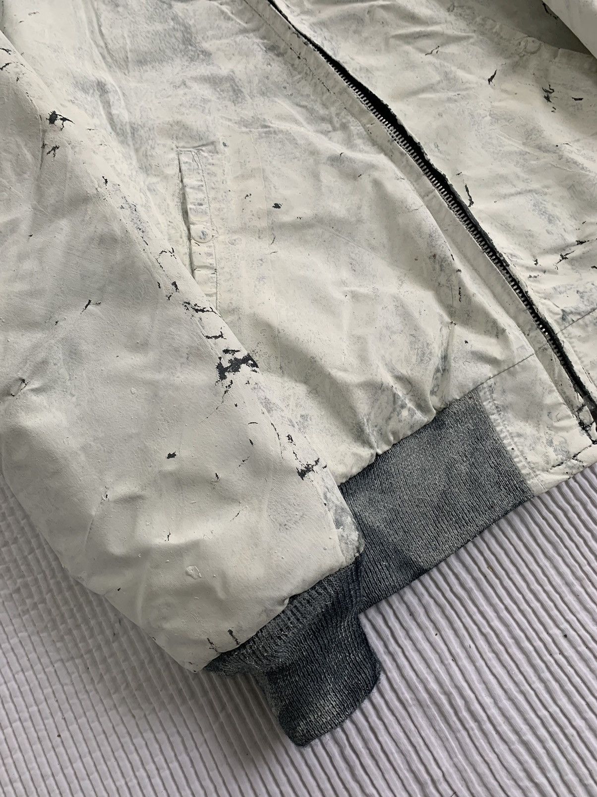 Handmade Cracking Paint Bomber Size US L / EU 52-54 / 3 - 3 Thumbnail