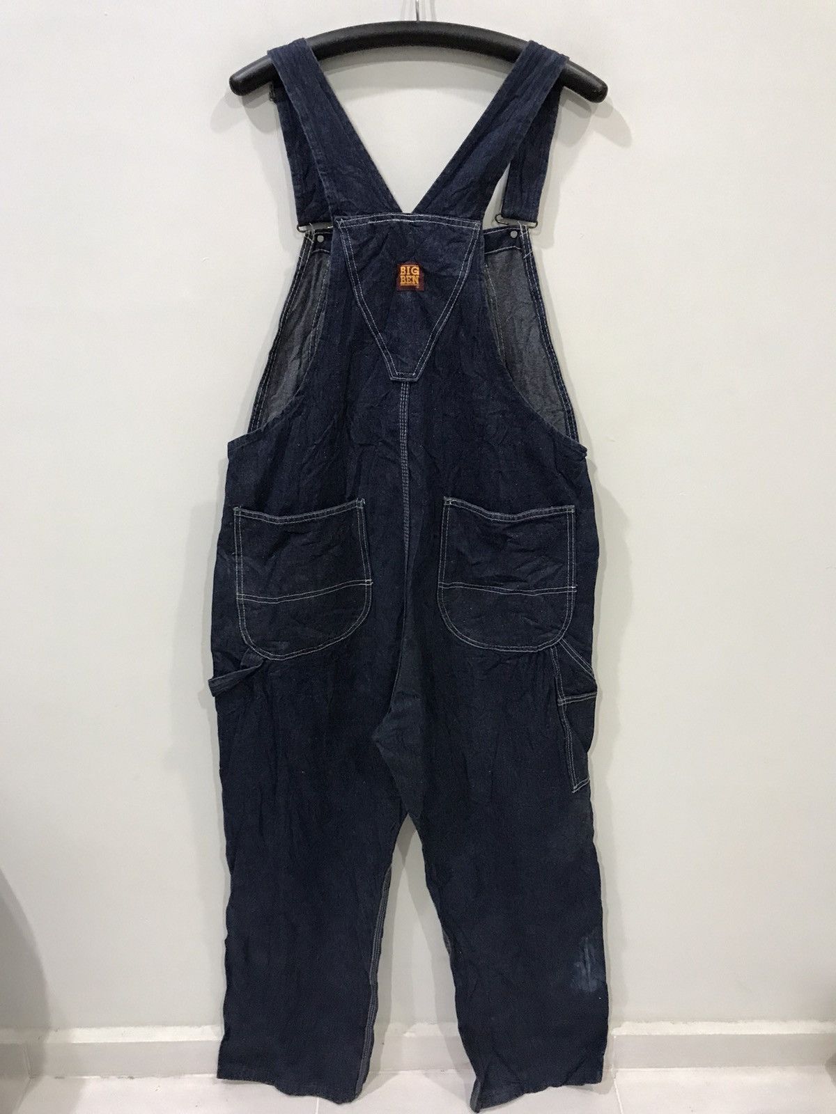 Japanese Brand 🔥For W35-w37🔥BIG BEN Denim Overall Size US 39 - 8 Thumbnail