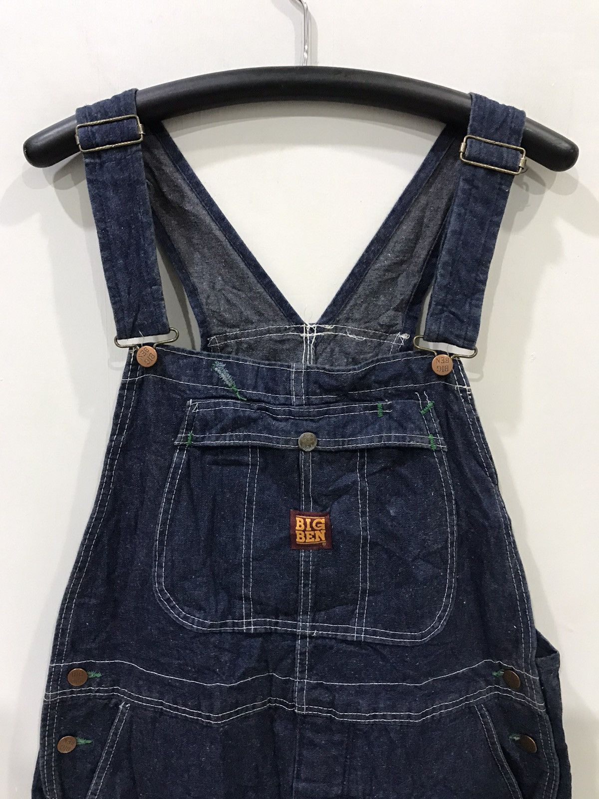 Japanese Brand 🔥For W35-w37🔥BIG BEN Denim Overall Size US 39 - 4 Thumbnail