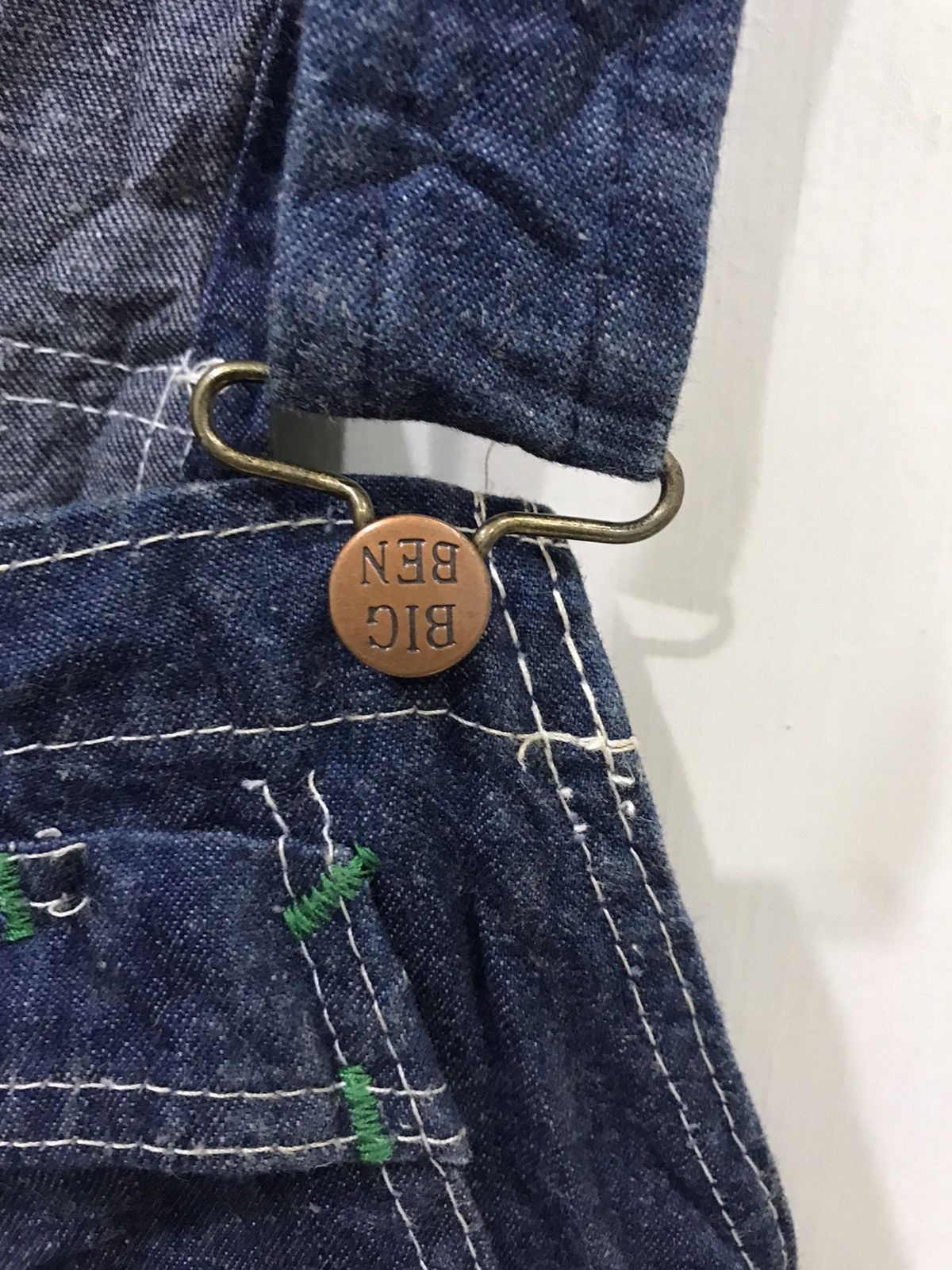 Japanese Brand 🔥For W35-w37🔥BIG BEN Denim Overall Size US 39 - 5 Thumbnail