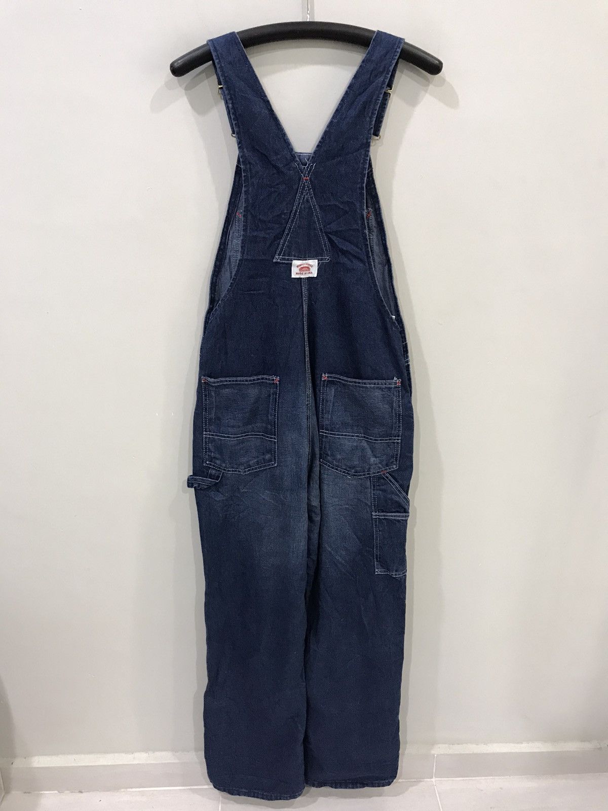 Vintage FOR W29-W31🔥Vintage ROUNDHOUSE Classic Fade Denim Overall Size US 33 - 9 Thumbnail