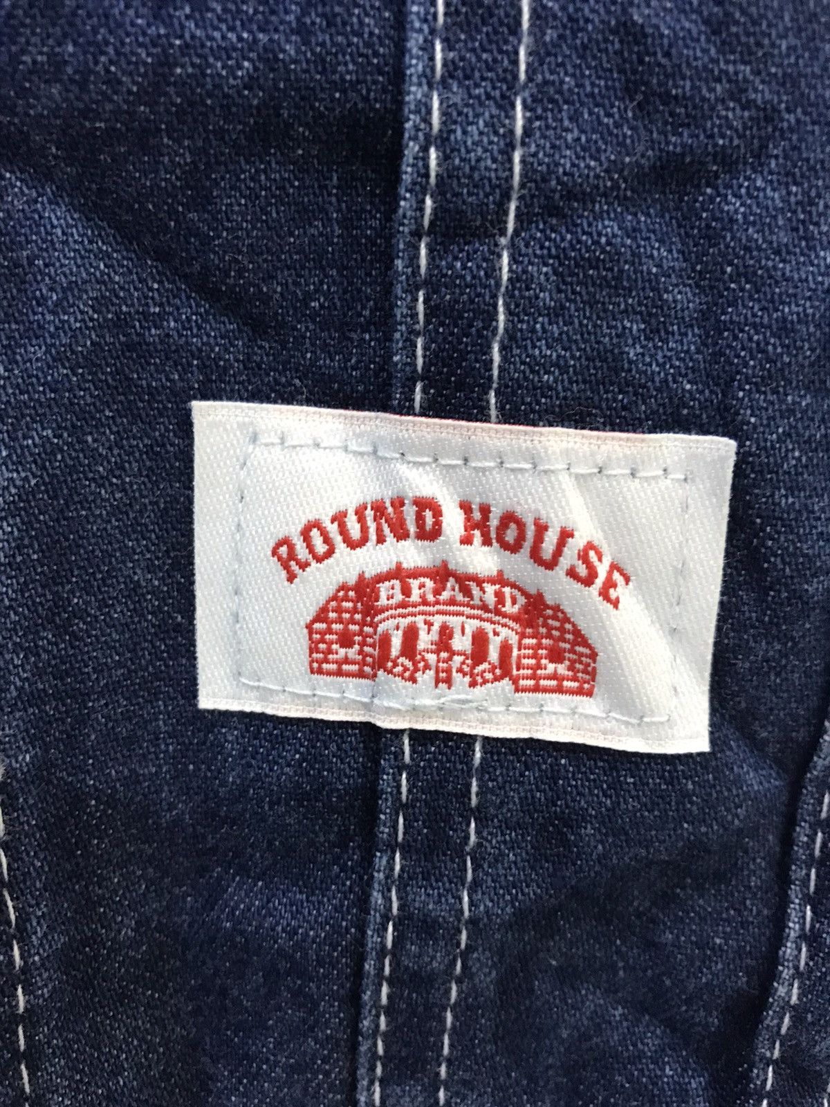 Vintage FOR W29-W31🔥Vintage ROUNDHOUSE Classic Fade Denim Overall Size US 33 - 6 Thumbnail