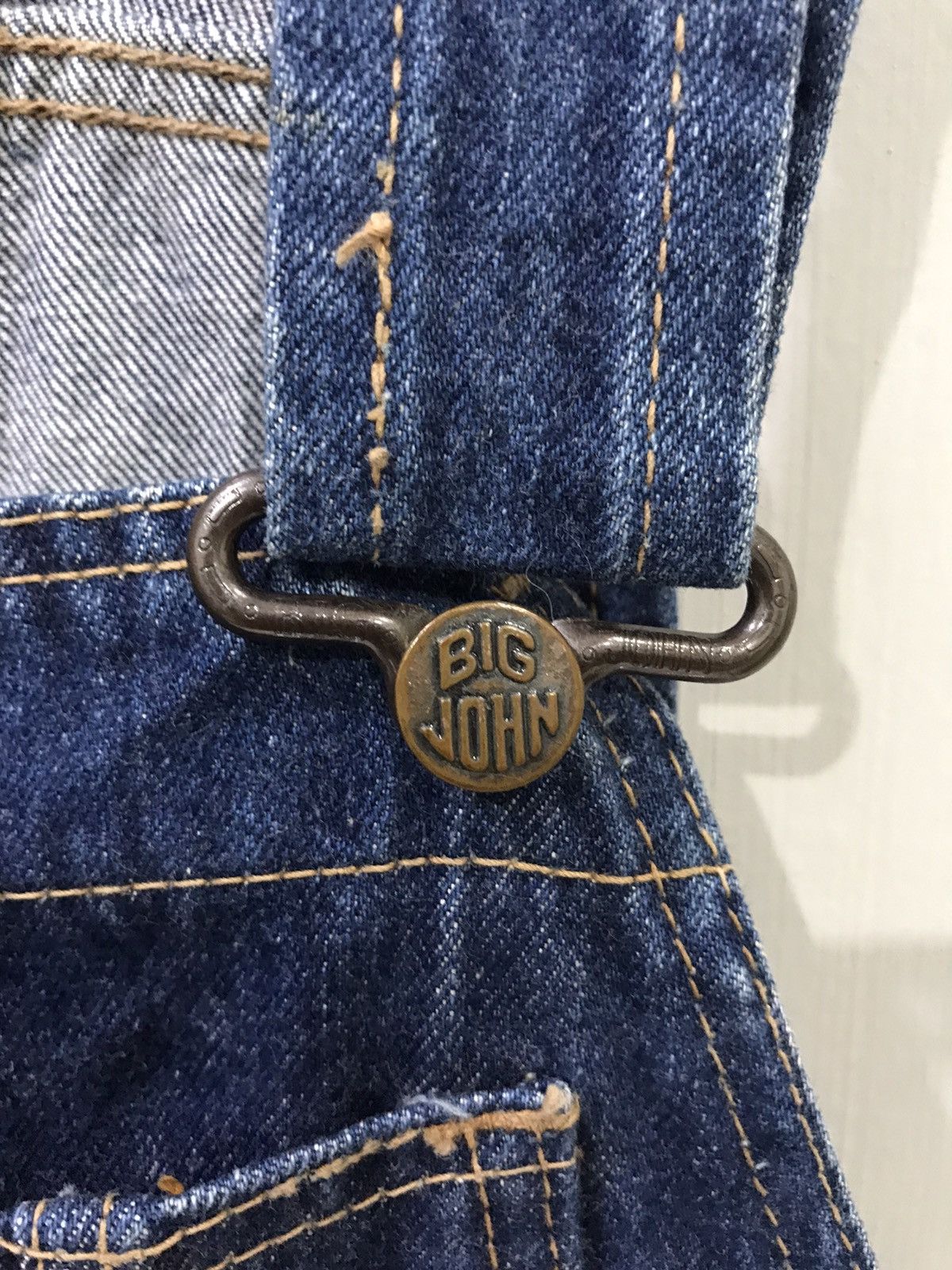 Big John For W27-29🔥BIG JOHN Japan Denim Overall Size US 31 - 5 Thumbnail