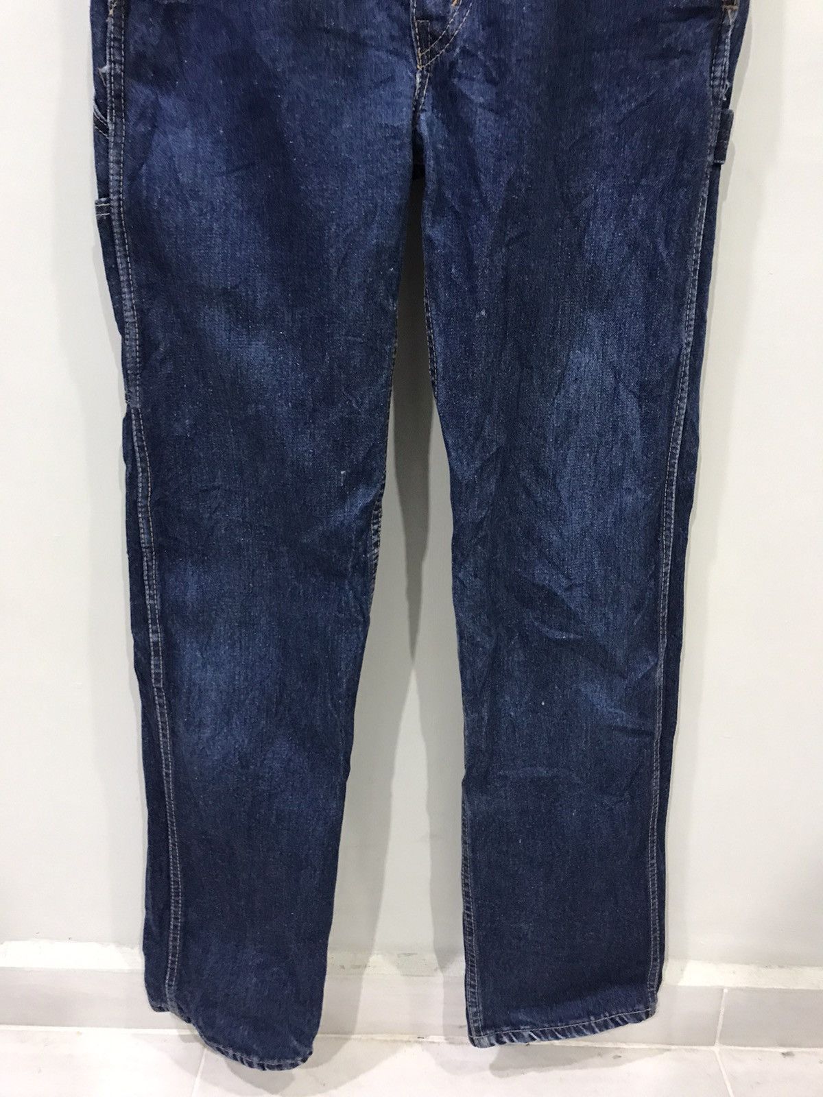 Big John For W27-29🔥BIG JOHN Japan Denim Overall Size US 31 - 7 Thumbnail