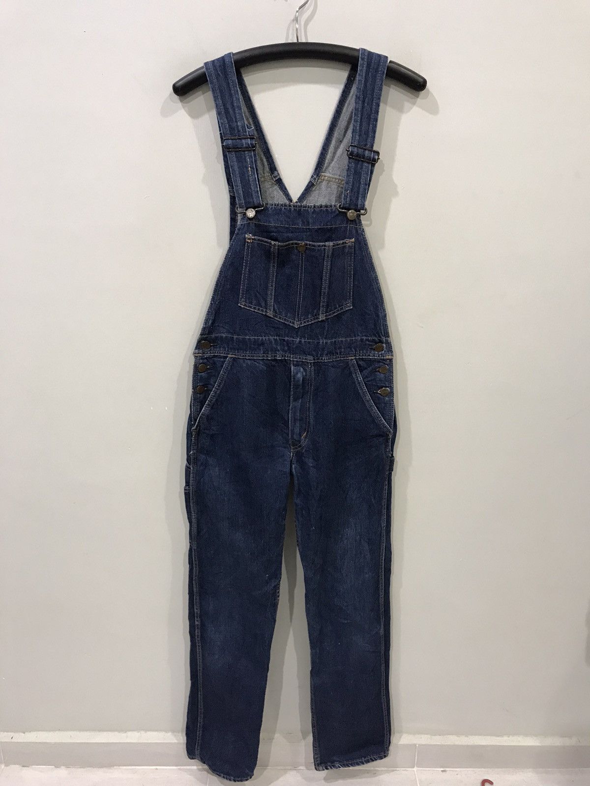 Big John For W27-29🔥BIG JOHN Japan Denim Overall Size US 31 - 3 Thumbnail