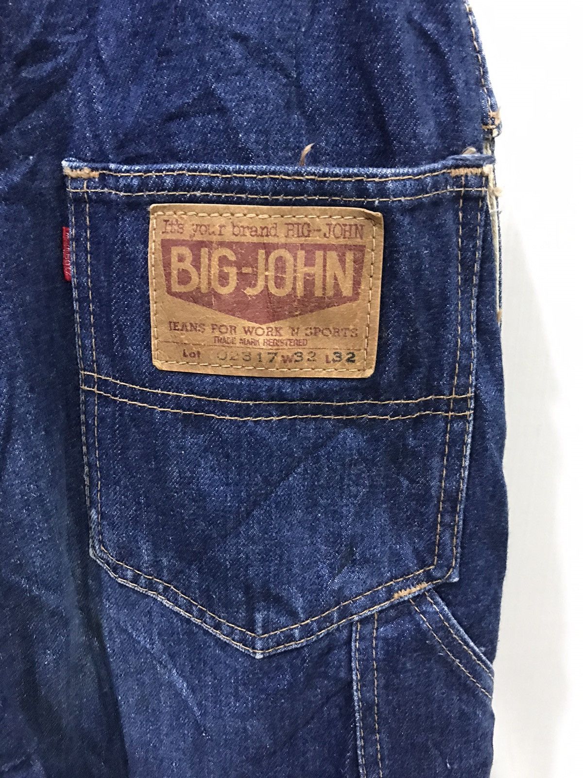 Big John For W27-29🔥BIG JOHN Japan Denim Overall Size US 31 - 11 Thumbnail