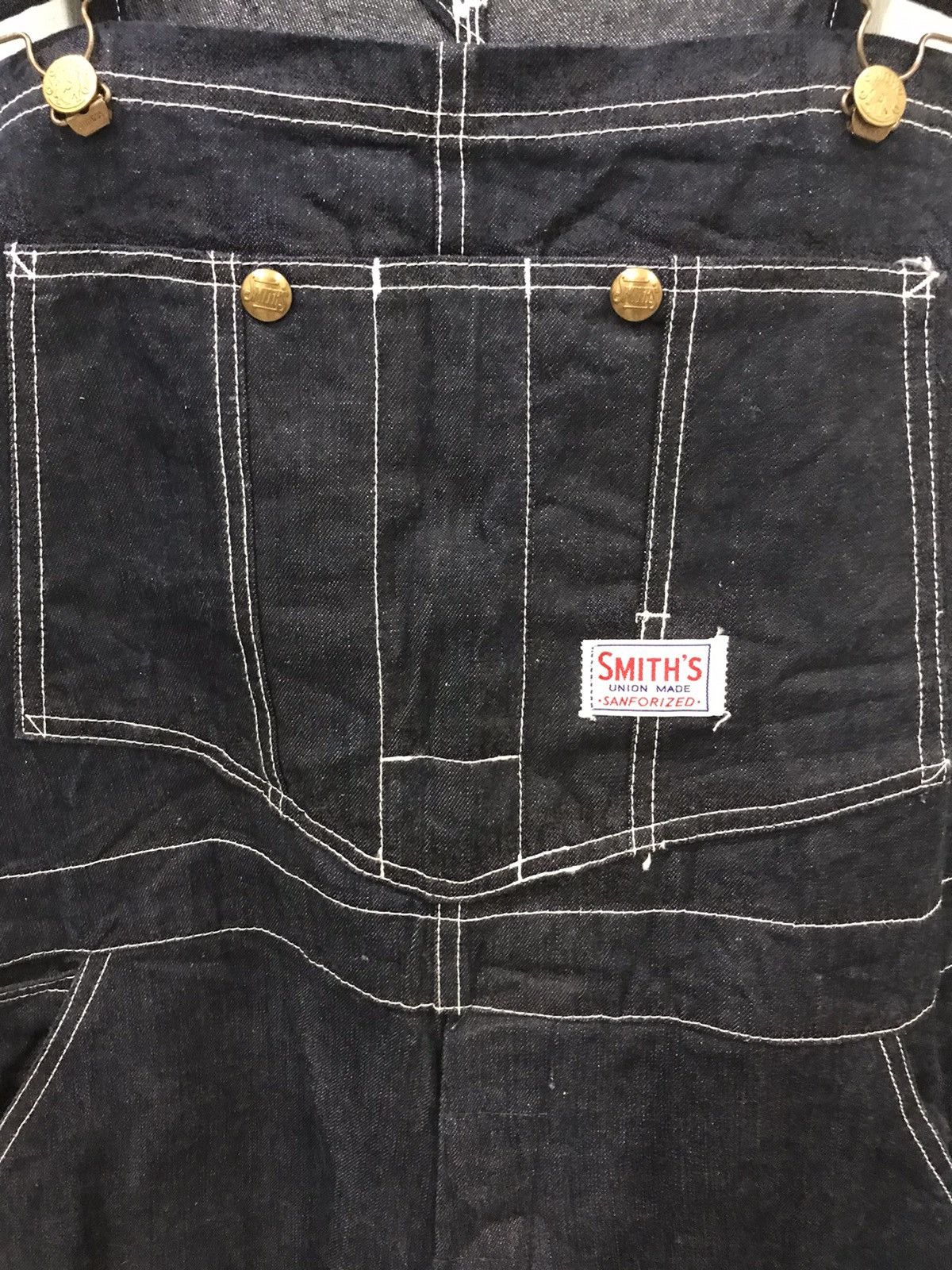 The Smiths Big Size W37-W39🔥SMITH USA Regular Fit Indigo Denim Overall Size US 42 / EU 58 - 5 Thumbnail