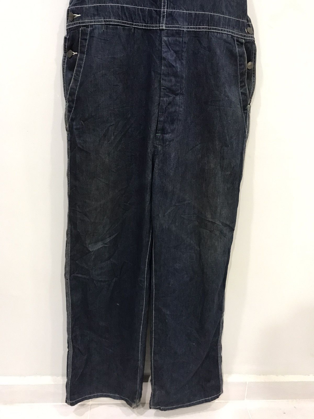 Japanese Brand 🔥FOR W32-W34🔥MAVERICK Japan Denim Overall Size US 36 / EU 52 - 5 Thumbnail