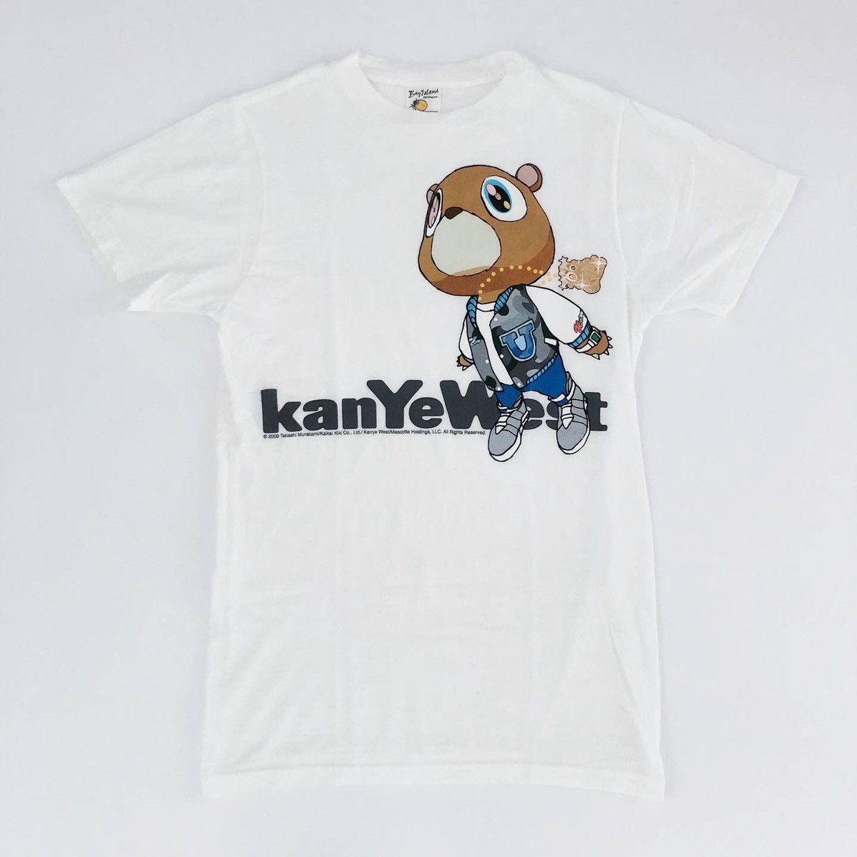 09 Kanye West x Takashi Murakami flying Graduation bear tee, image size:1200x1200