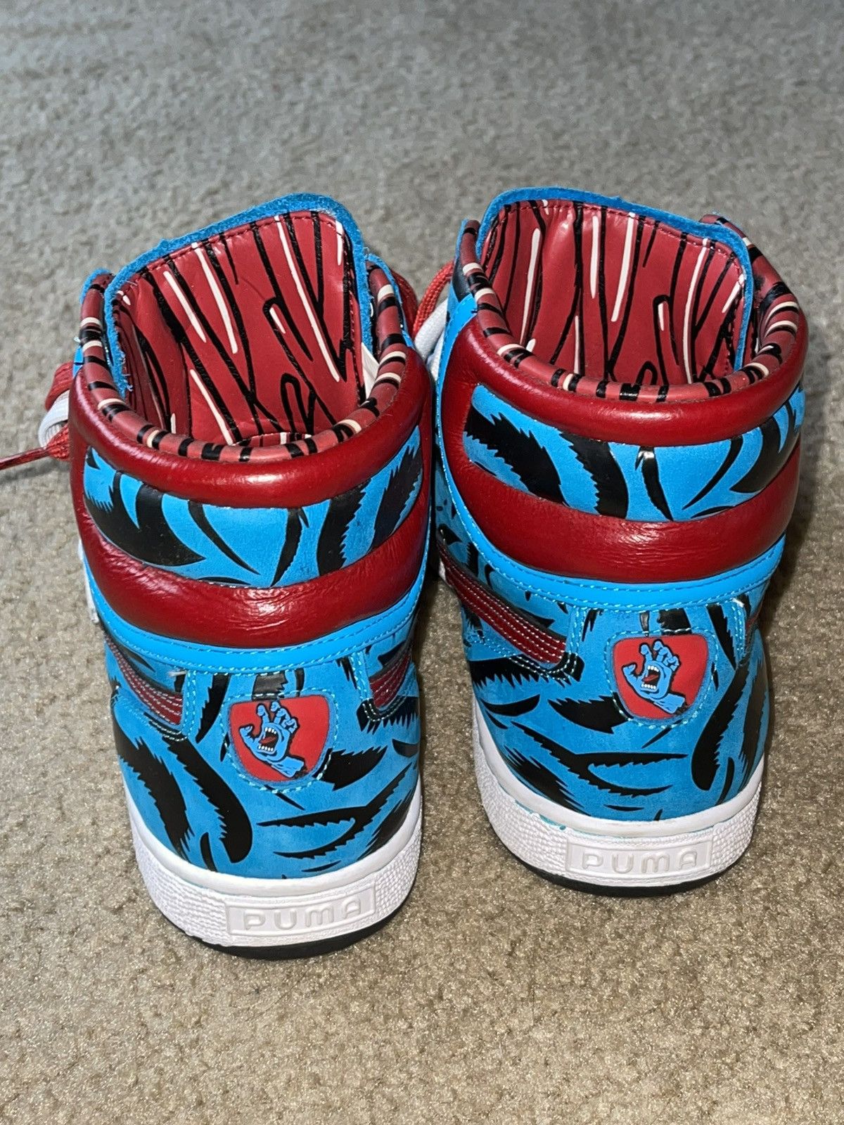 Puma × Santa Cruz Skateboards Santa Cruz x Puma First Round Screaming Hand Sneaker Size US 9.5 / EU 42-43 - 9 Thumbnail