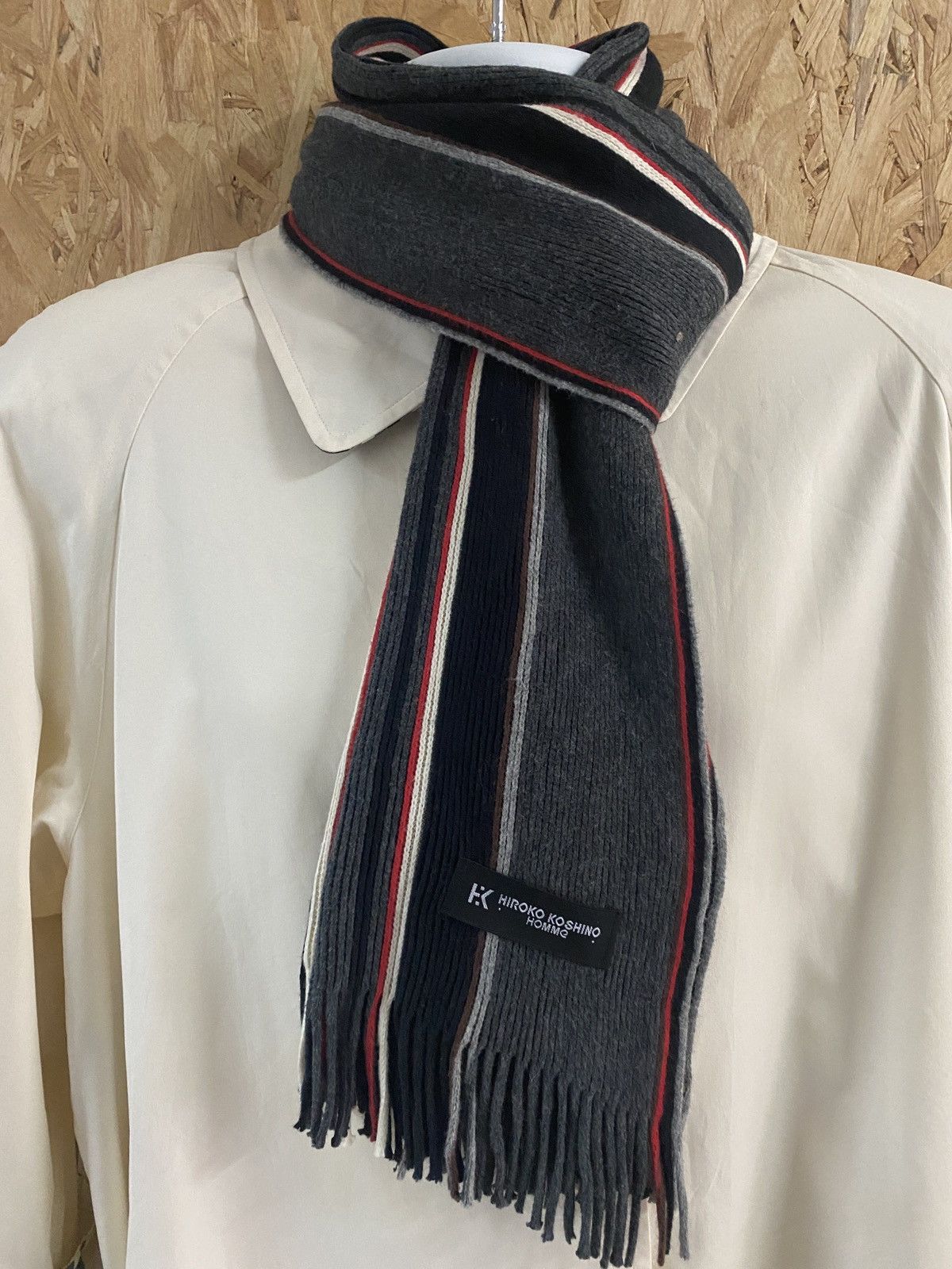 Hiroko Koshino Homme Hiroko Koshino Homme Scarf / Muffler / wool Size ONE SIZE - 2 Thumbnail