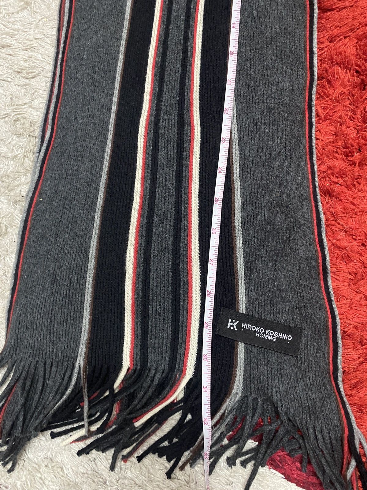 Hiroko Koshino Homme Hiroko Koshino Homme Scarf / Muffler / wool Size ONE SIZE - 3 Thumbnail