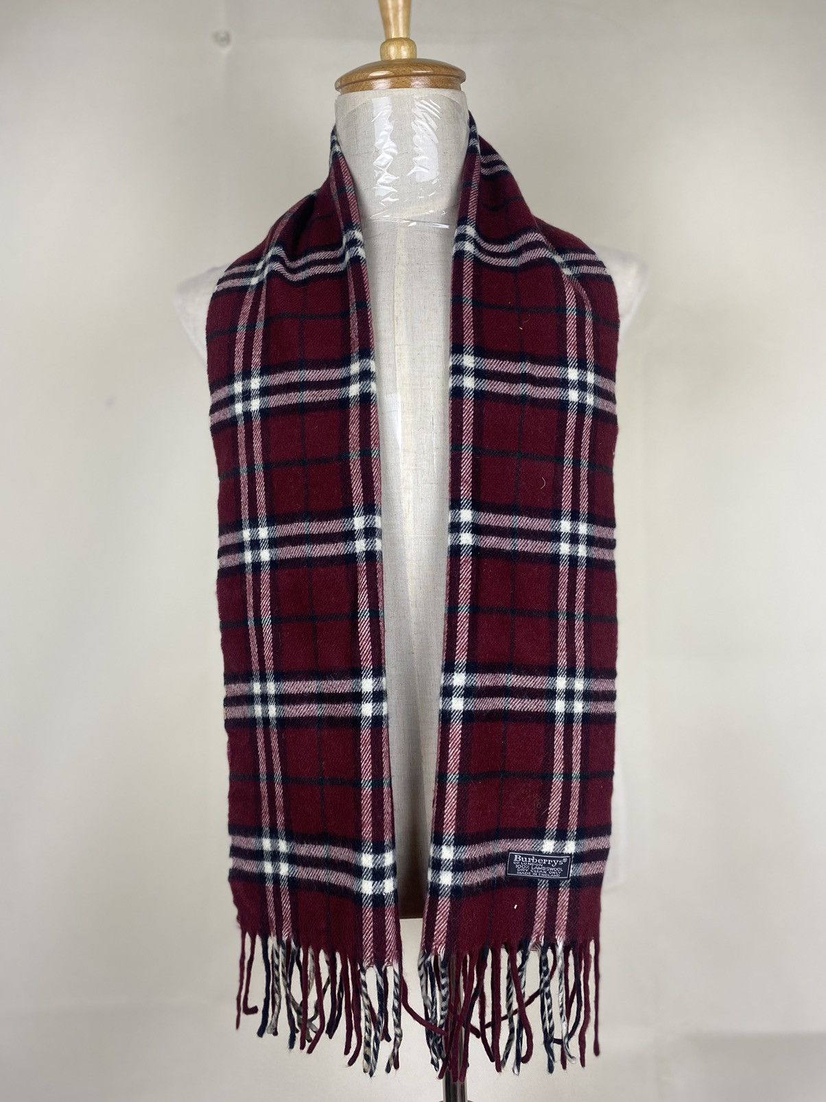 Burberry Burberrys Novacheck Made In England Scarf Muffler Wool Size ONE SIZE - 1 Thumbnail