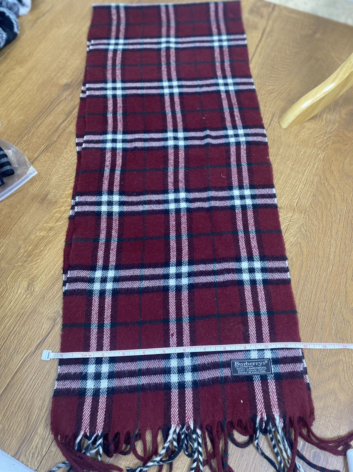 Burberry Burberrys Novacheck Made In England Scarf Muffler Wool Size ONE SIZE - 4 Thumbnail