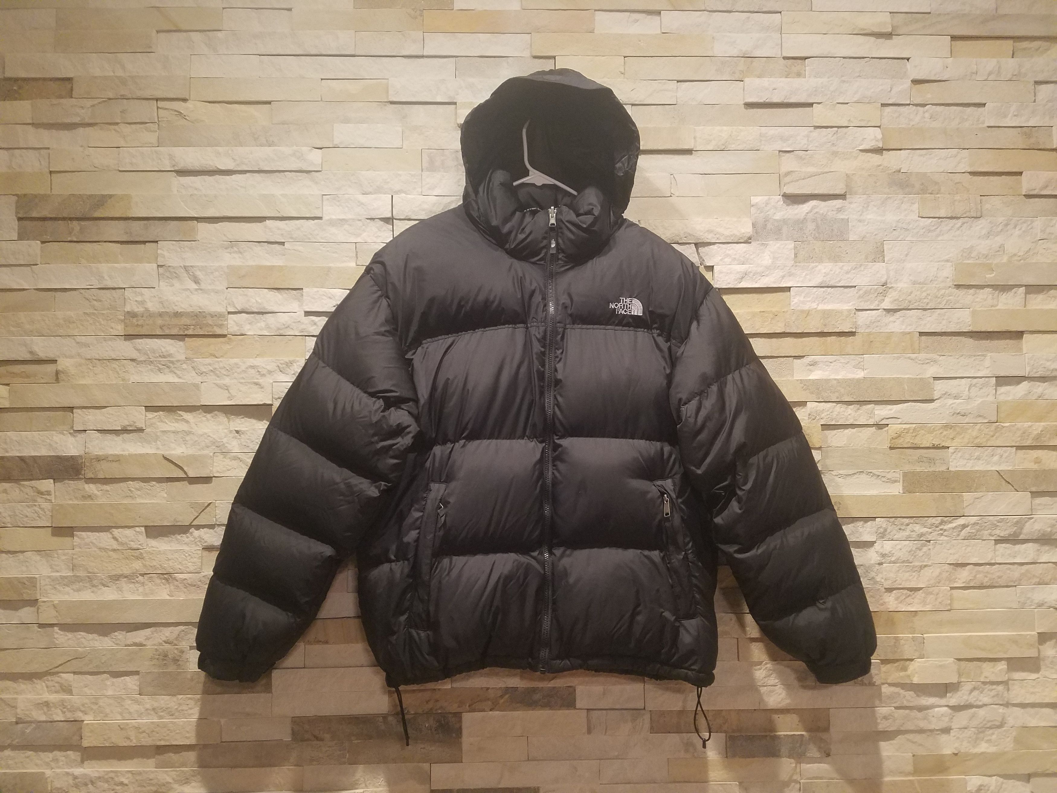 North Face Mens XL Black 700 Nuptse Puffer Jacket Down Coat